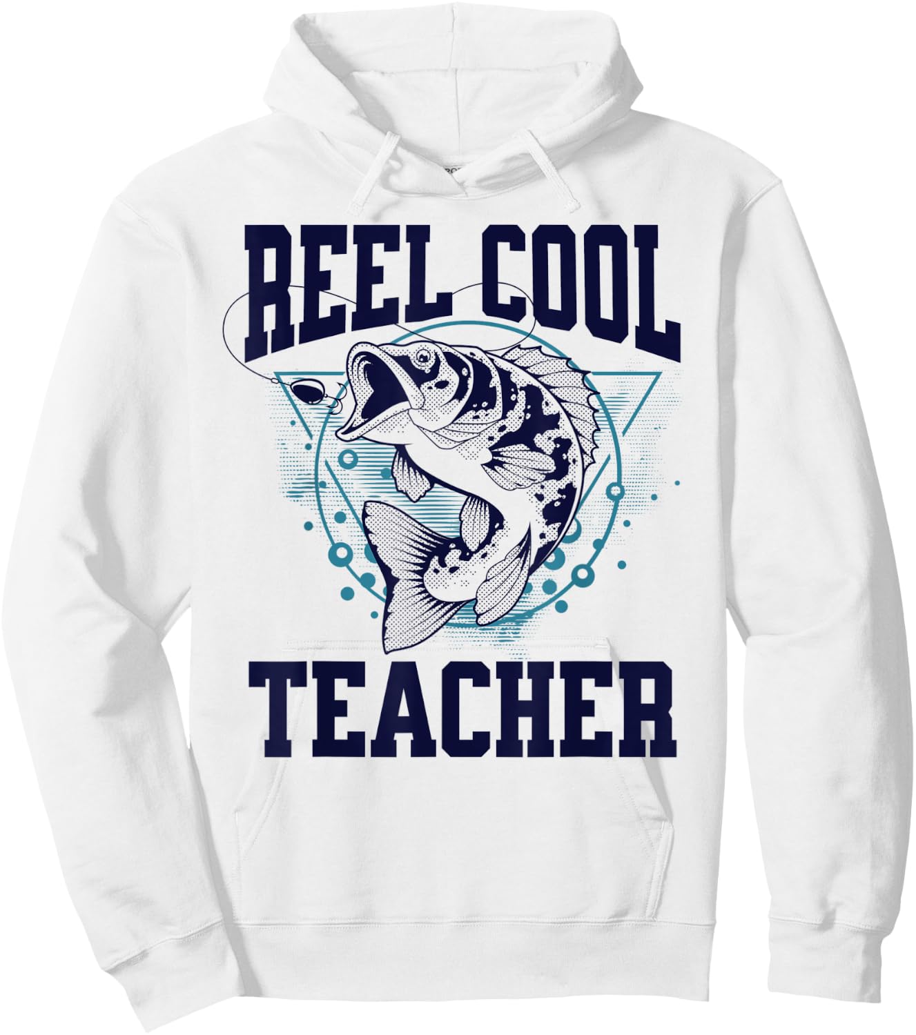 Funny Fishing Reel Cool Teacher Outdoors Hoodie - Hoodie | White