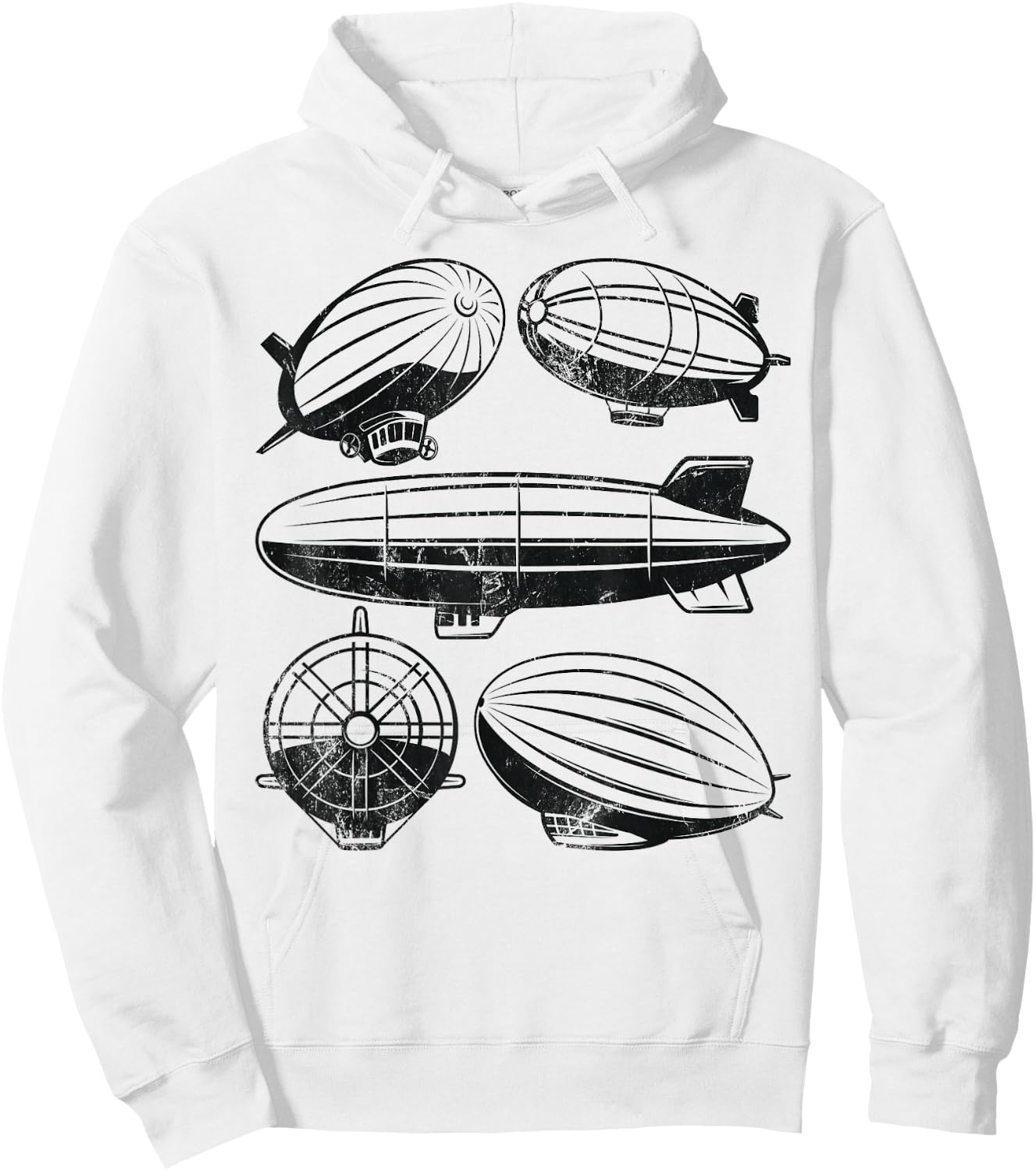 Zeppelin Dirigible Airship Blimp Zepplin Lover Hoodie - Hoodie | White