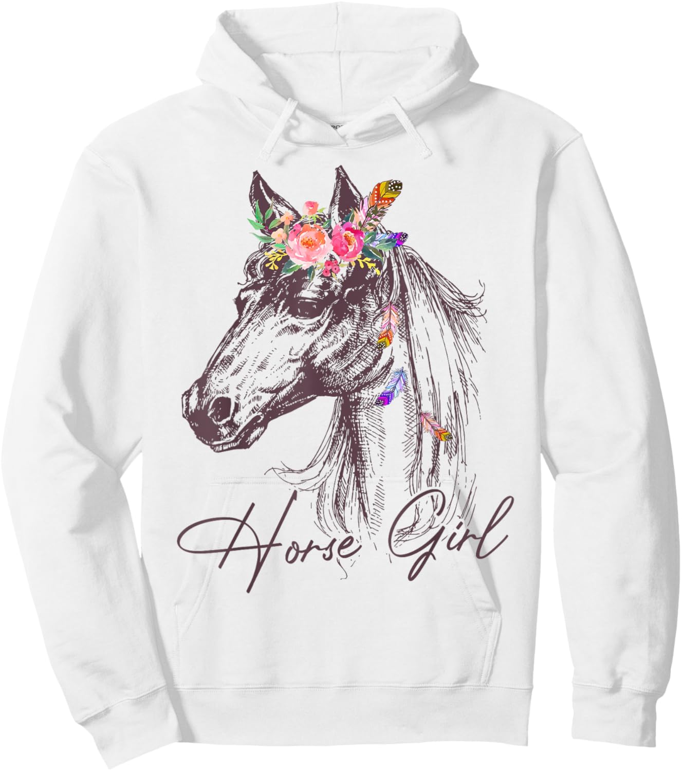 Equestrian Shirt Horse Girl Women Teen Gift Horseback-Riding Hoodie - Hoodie | White