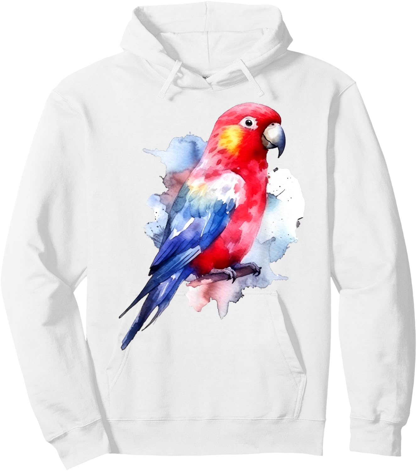 Rosella Parrot Birds Lover Design Hoodie - Hoodie | White