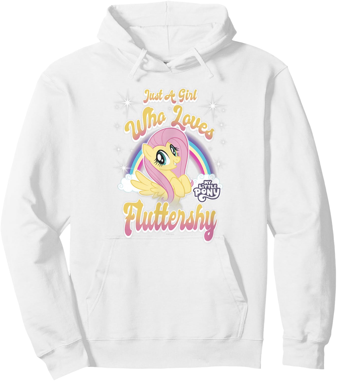 My Little Pony: Friendship Is Magic Girl Loves Fluttershy Hoodie - Hoodie | White