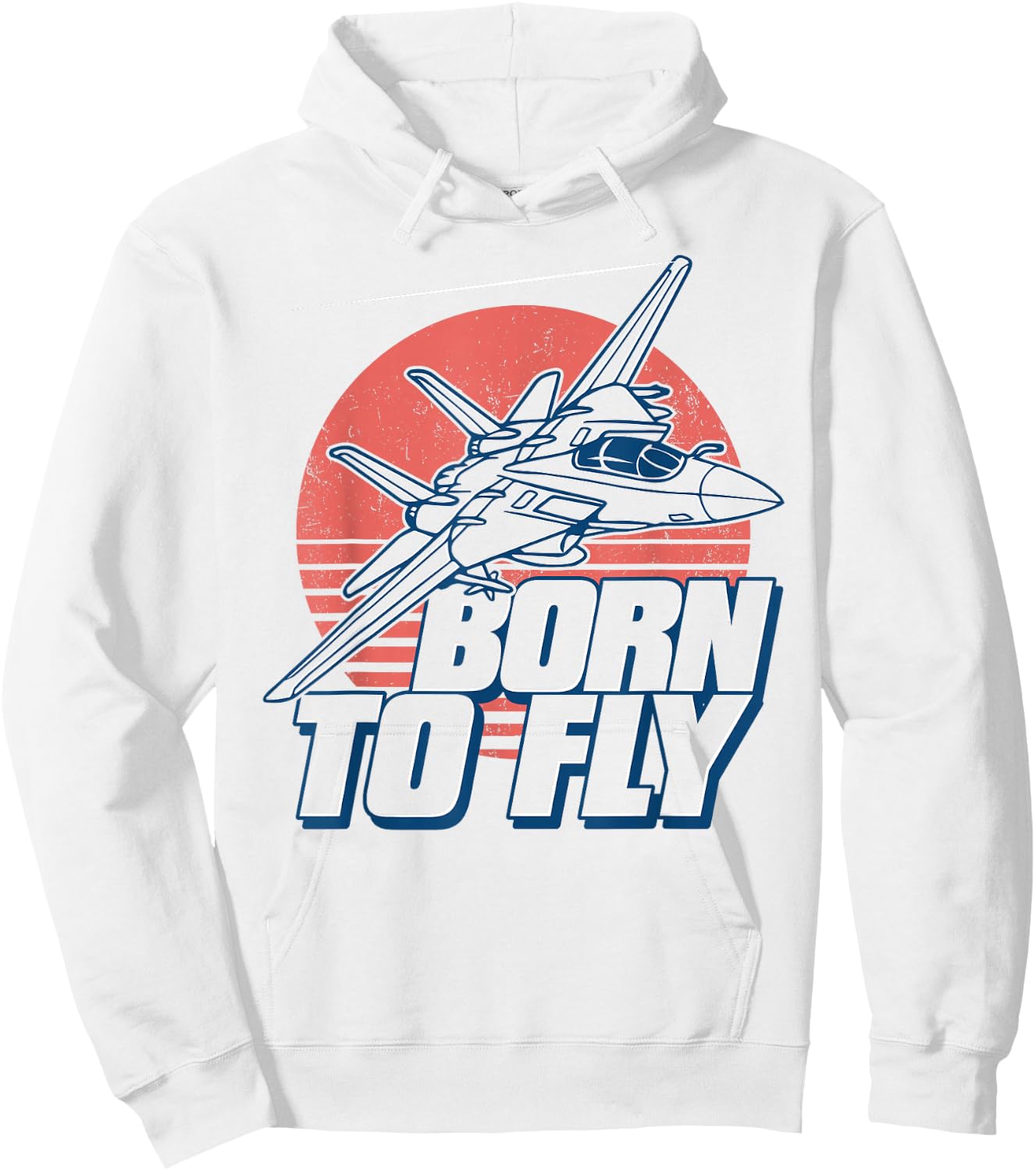 Born to Fly Fighter Jet Plane Kids Boys Airplane Hoodie - Hoodie | White