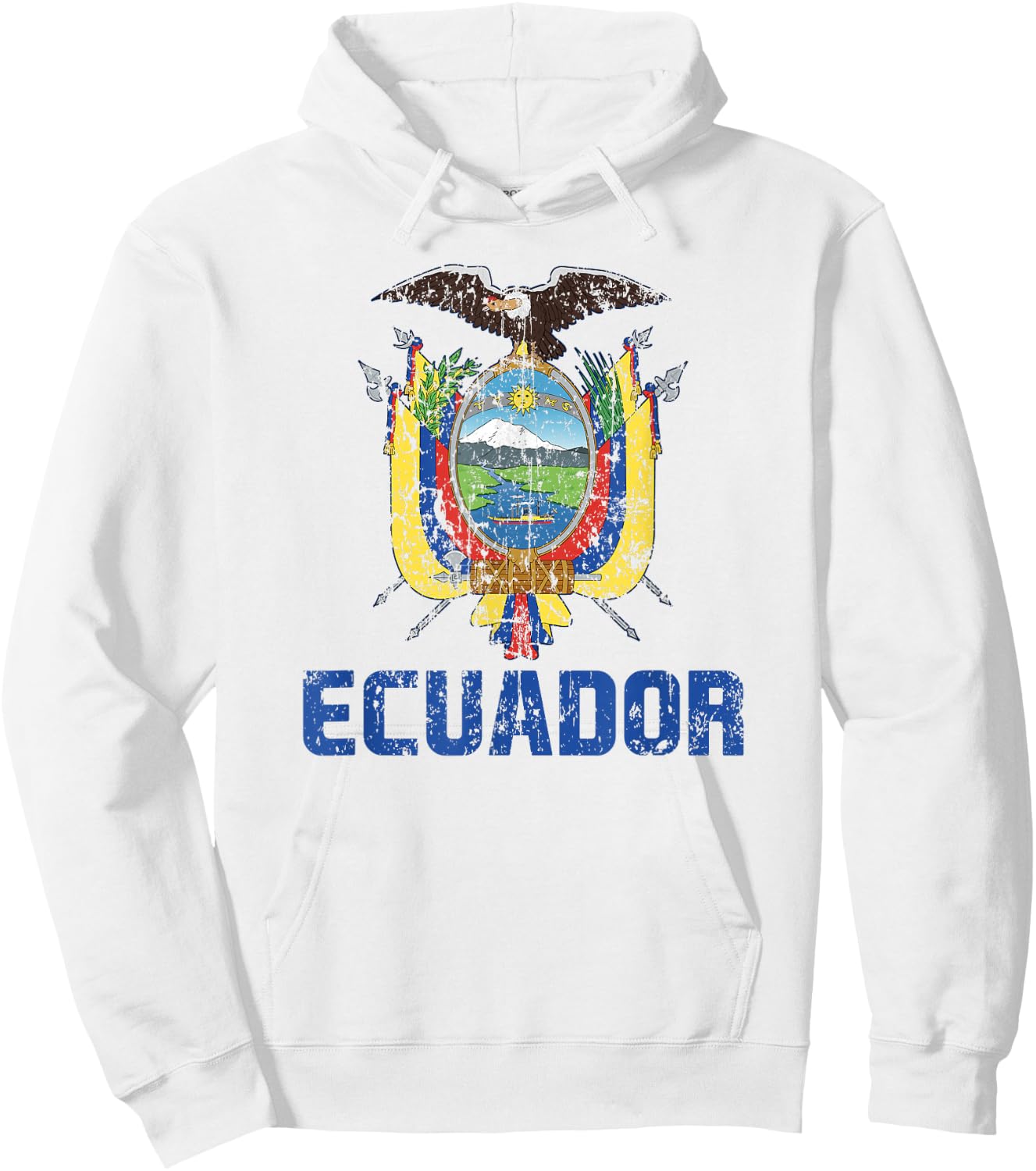 Ecuador Flag Ecuadorian Pride International Country Hoodie - Hoodie | White