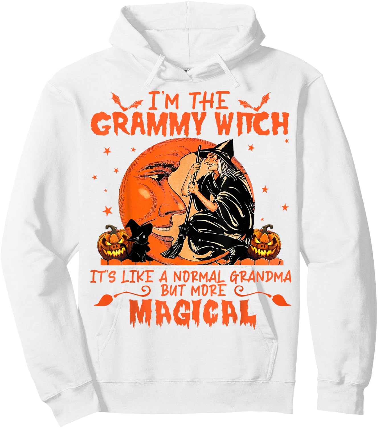 I'm The Grammy Witch It's Like A Normal Grandma Hoodie - Hoodie | White