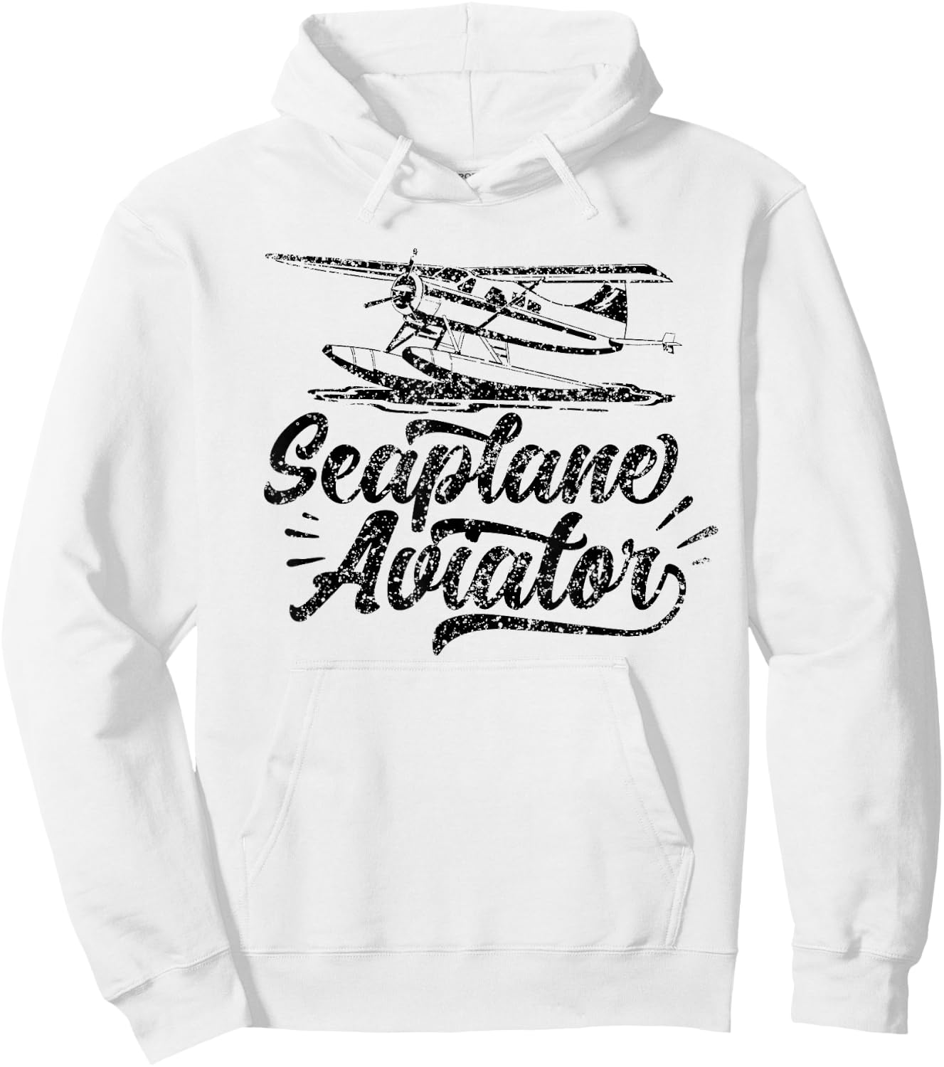 Seaplane Aviator Pilot Crew Water Land Hoodie - Hoodie | White