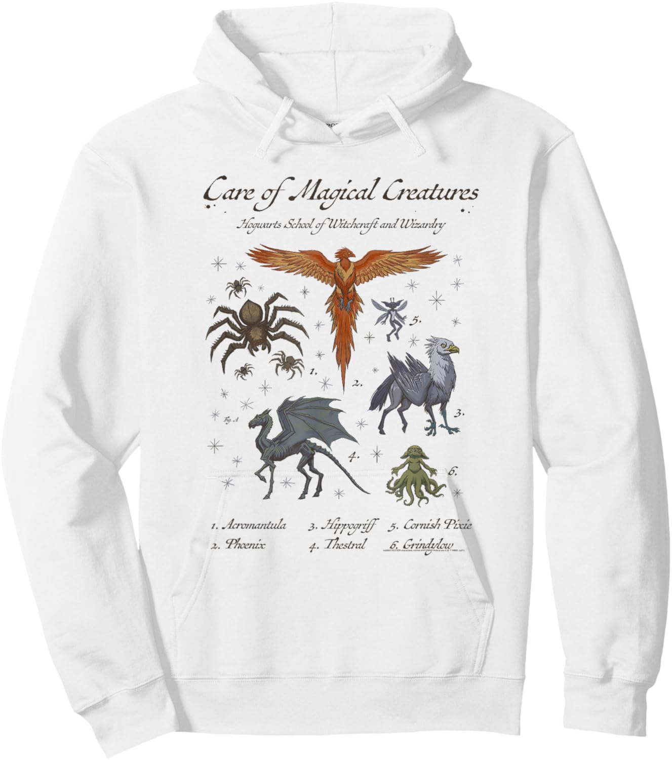 Harry Potter Care of Magical Creatures Hogwarts School Hoodie - Hoodie | White