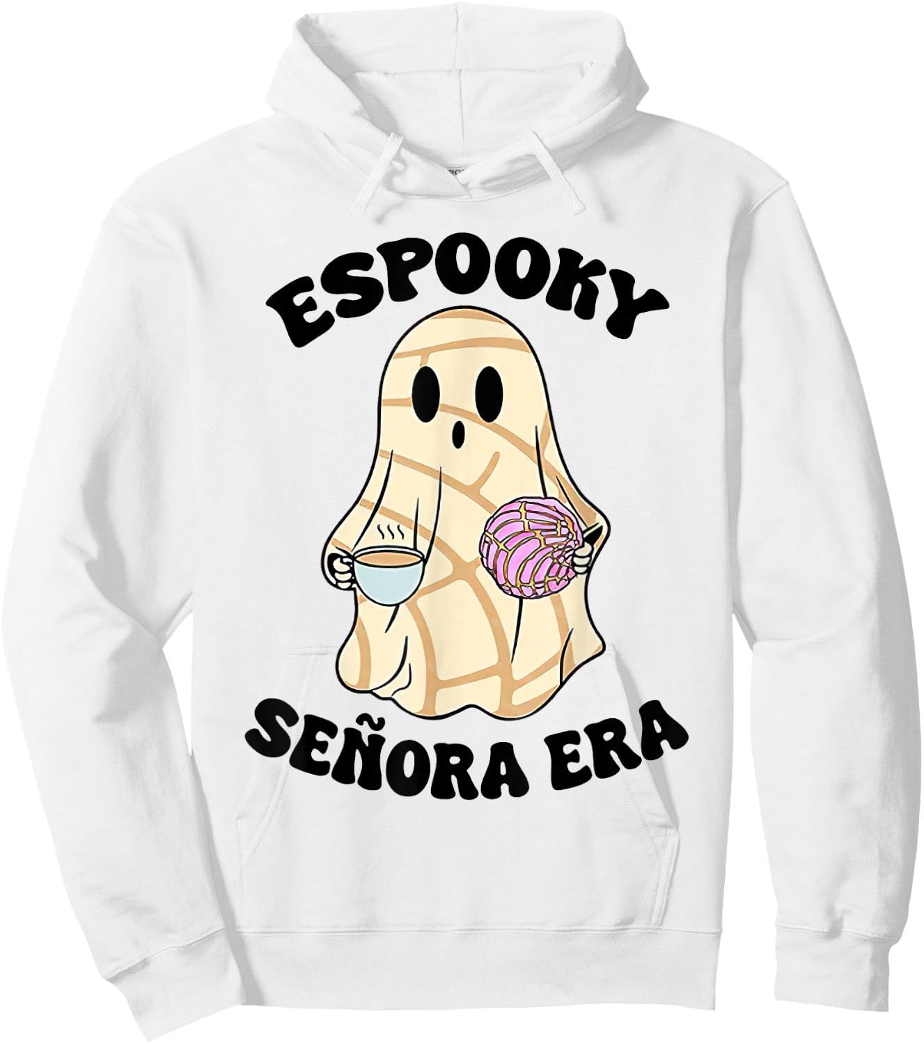 Espooky Senora Era Funny Ghost Mexican Spanish Halloween Hoodie - Hoodie | White