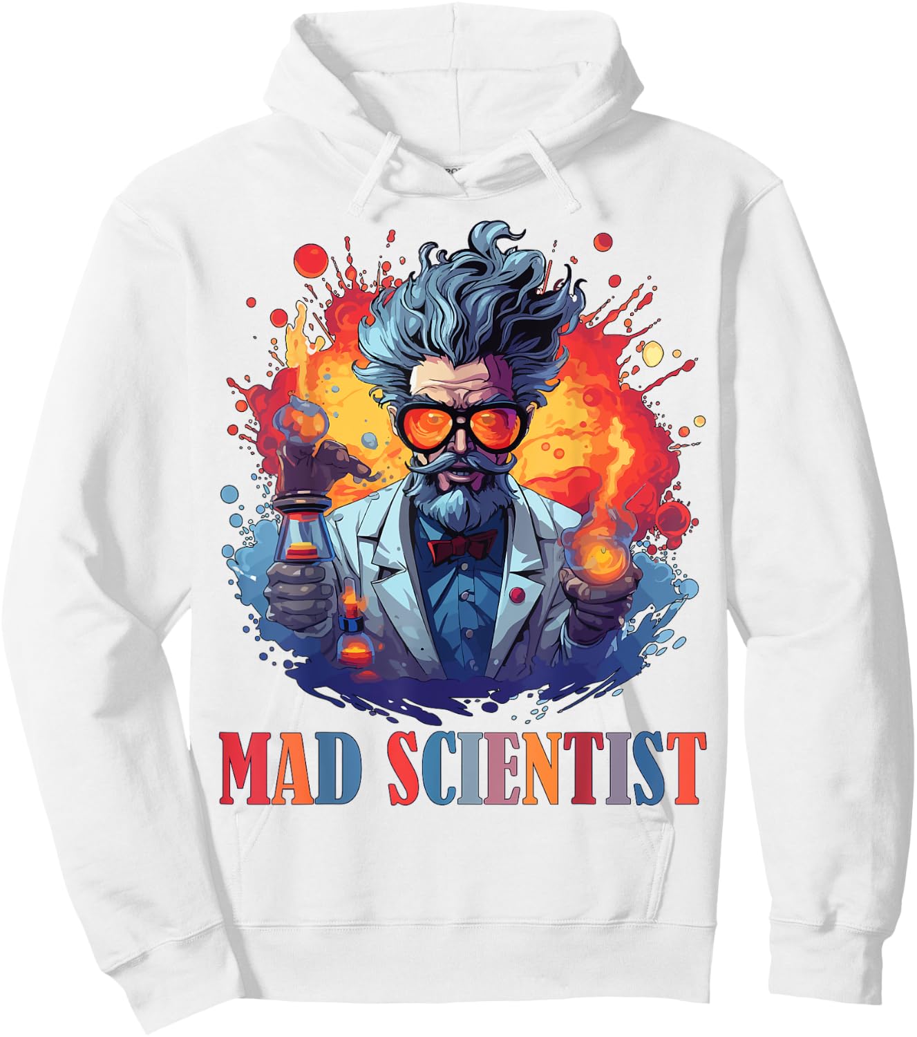 Halloween Mad Scientist Science Teacher Costume Kids Women Hoodie - Hoodie | White