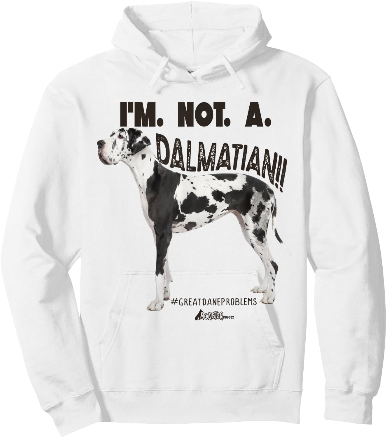 Great Dane Dad Coffee Funny Dog Top Giant Dog Breed Hoodie - Hoodie | White