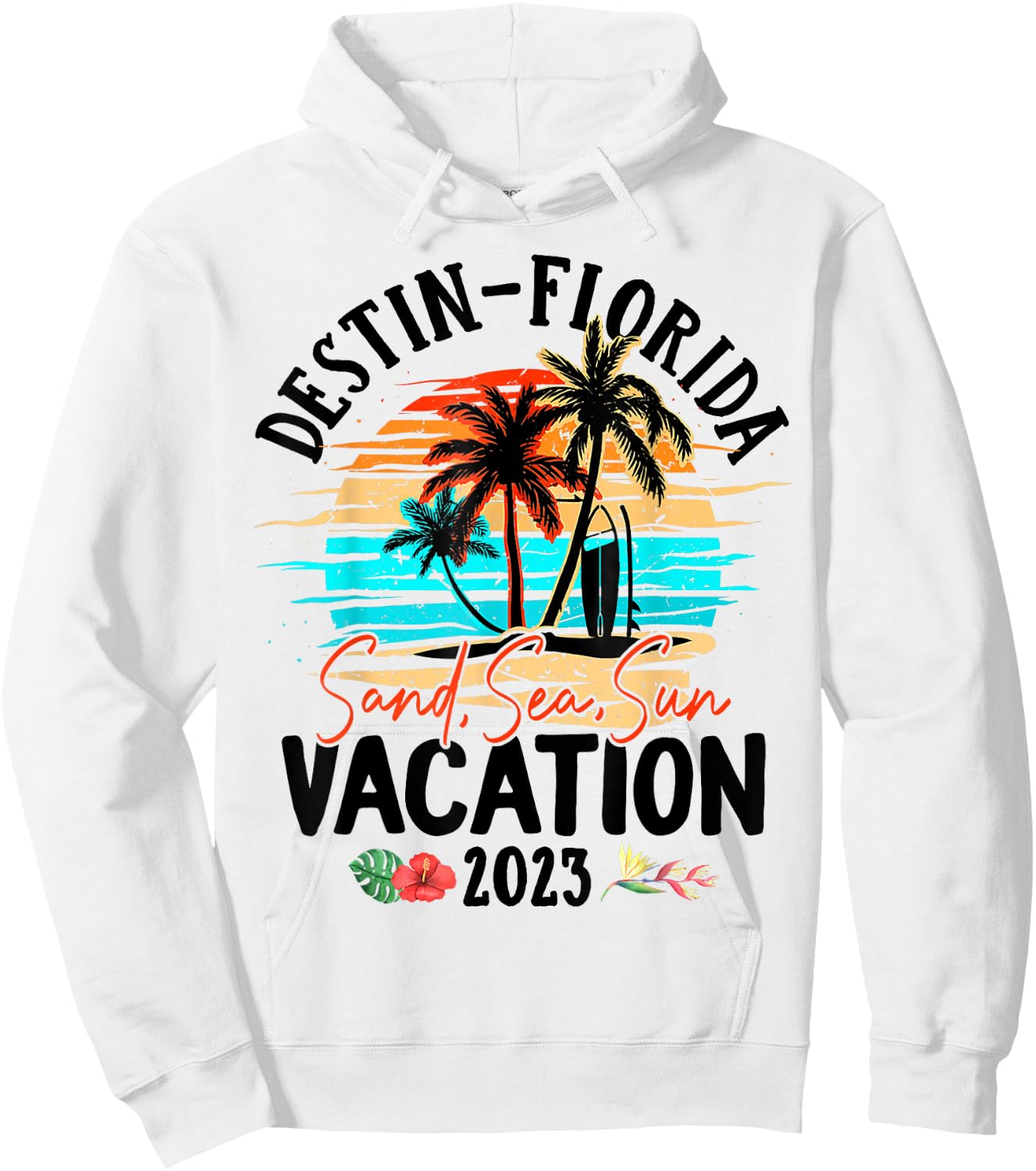 Destin Florida Vacation 2023 Matching Family Group Hoodie - Hoodie | White