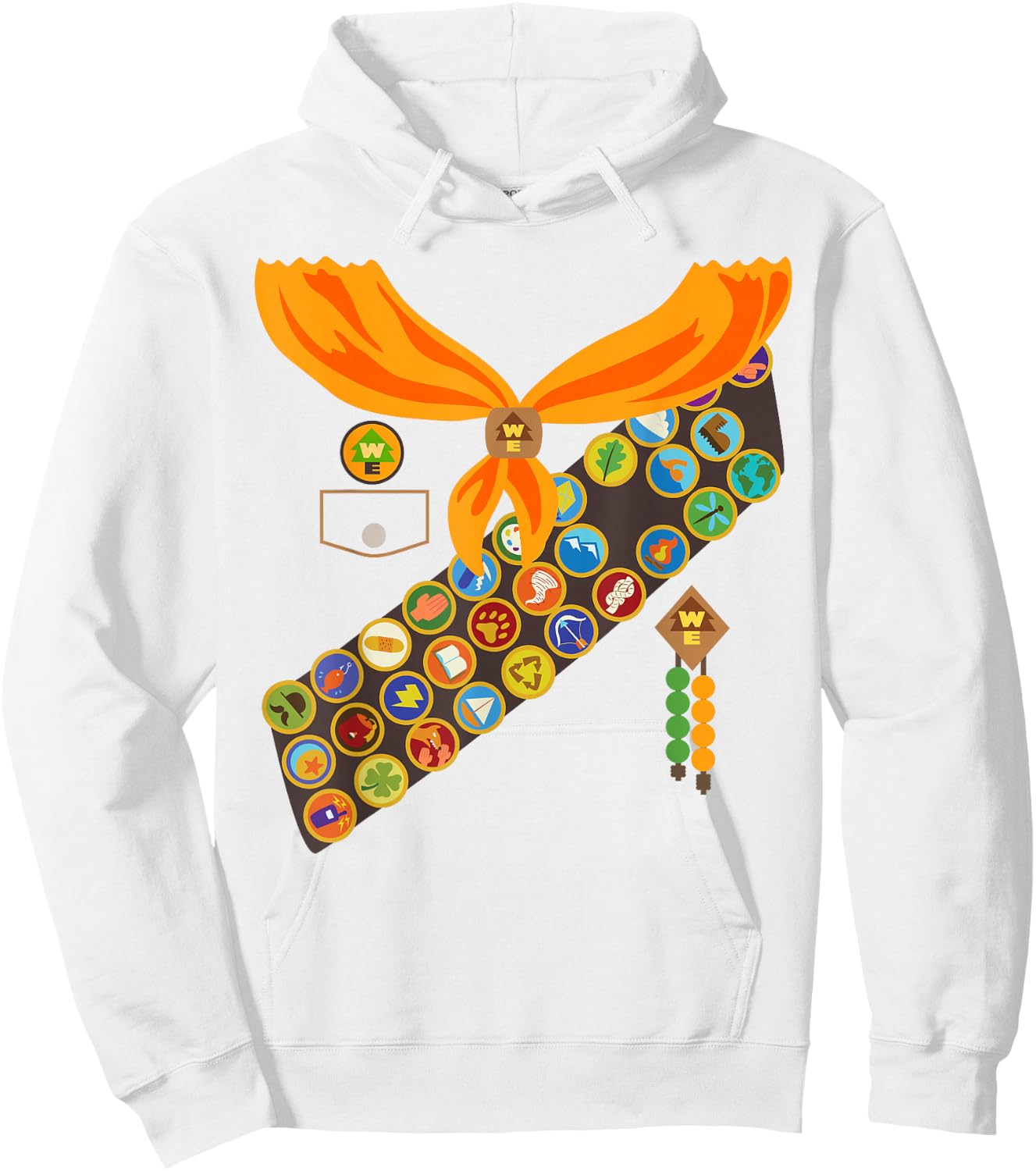 Disney and Pixar's Up Russell Halloween Costume Small Hoodie - Hoodie | White