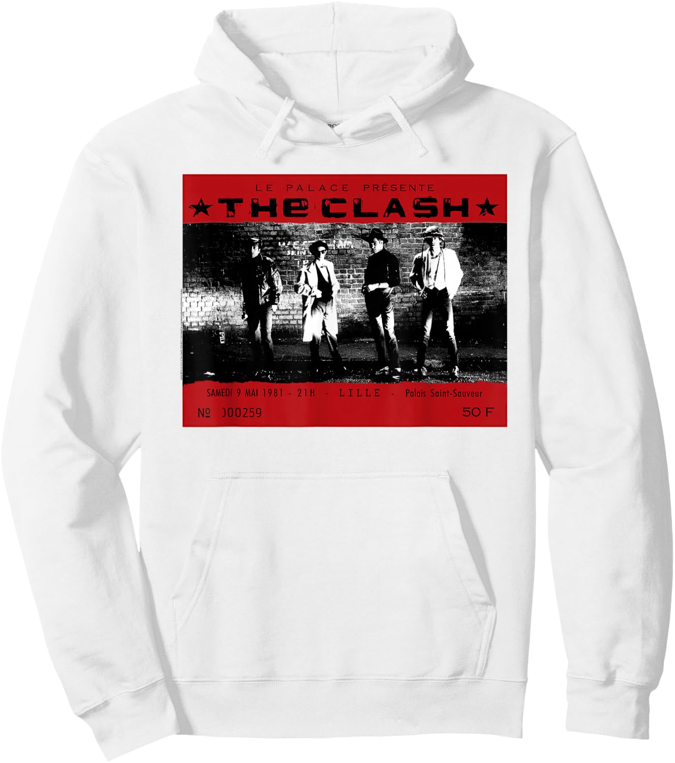 The Clash - Le Palace 1981 Hoodie - Hoodie | White