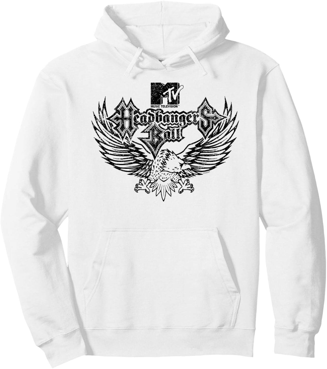Headbangers Ball - Headbangers Ball Eagle Hoodie - Hoodie | White