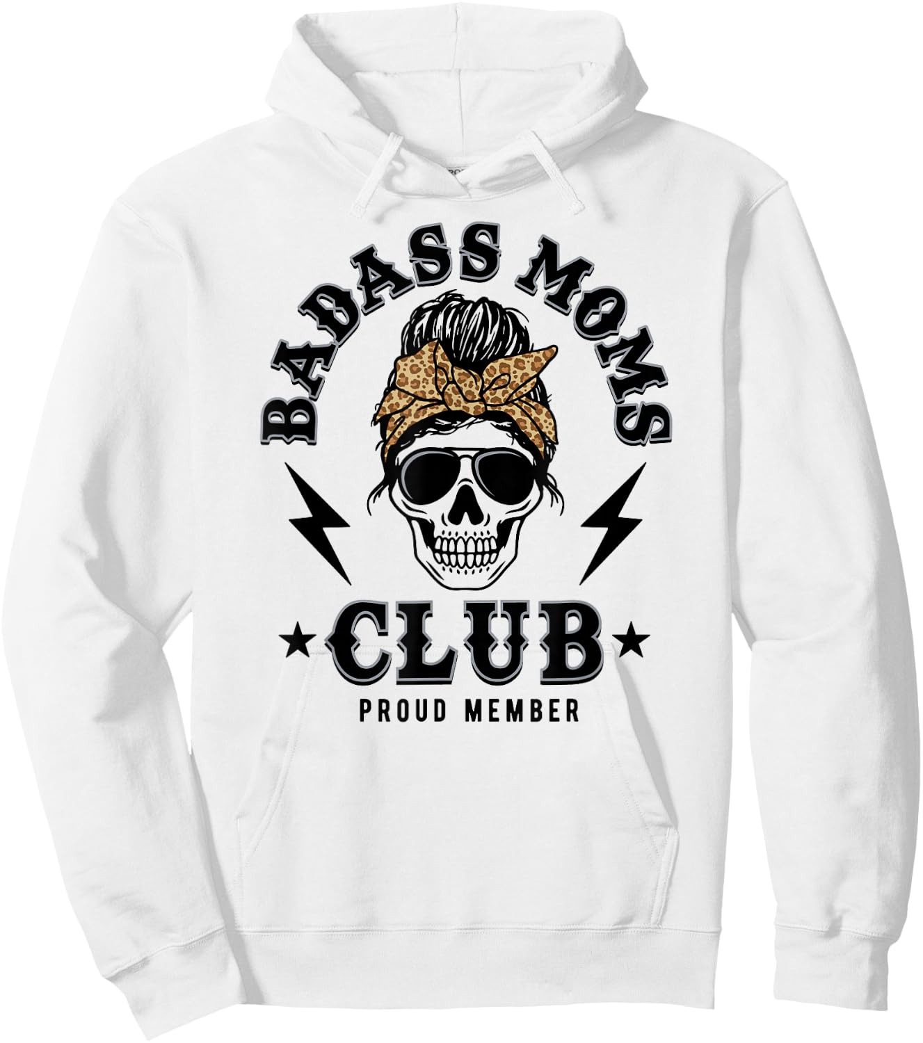 Badass Moms Club Hoodie - Hoodie | White