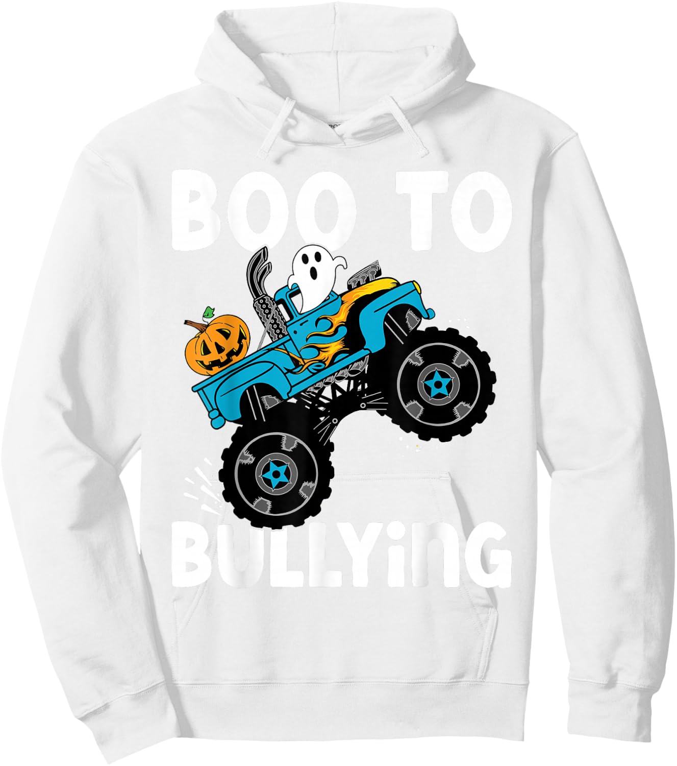 Boo Too Bullying Unity Day Halloween Orange Kids Men Women Hoodie - Hoodie | White