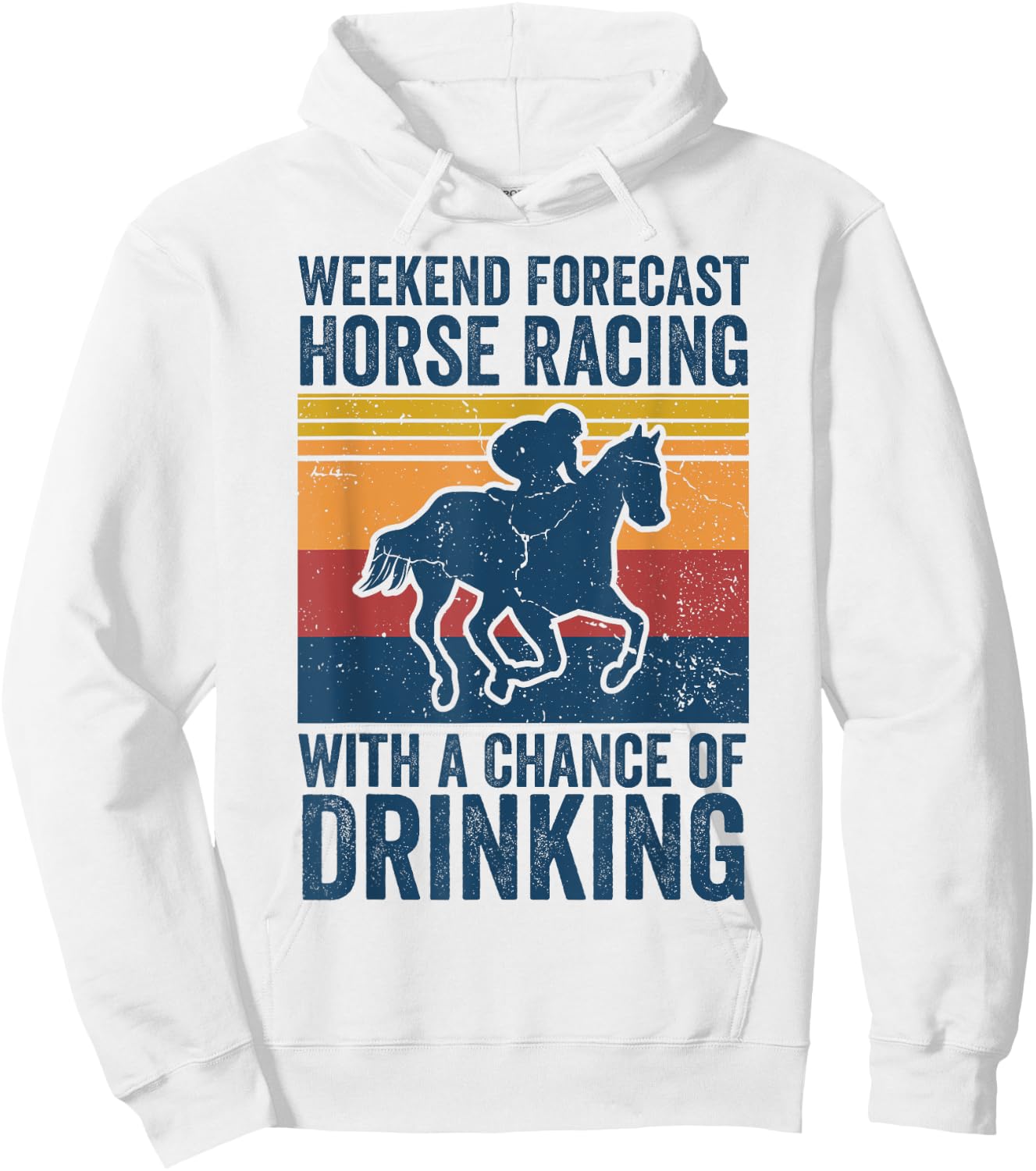 Vintage Horse Jockey Shirt Men Women Derby Day Horse Racing Hoodie - Hoodie | White