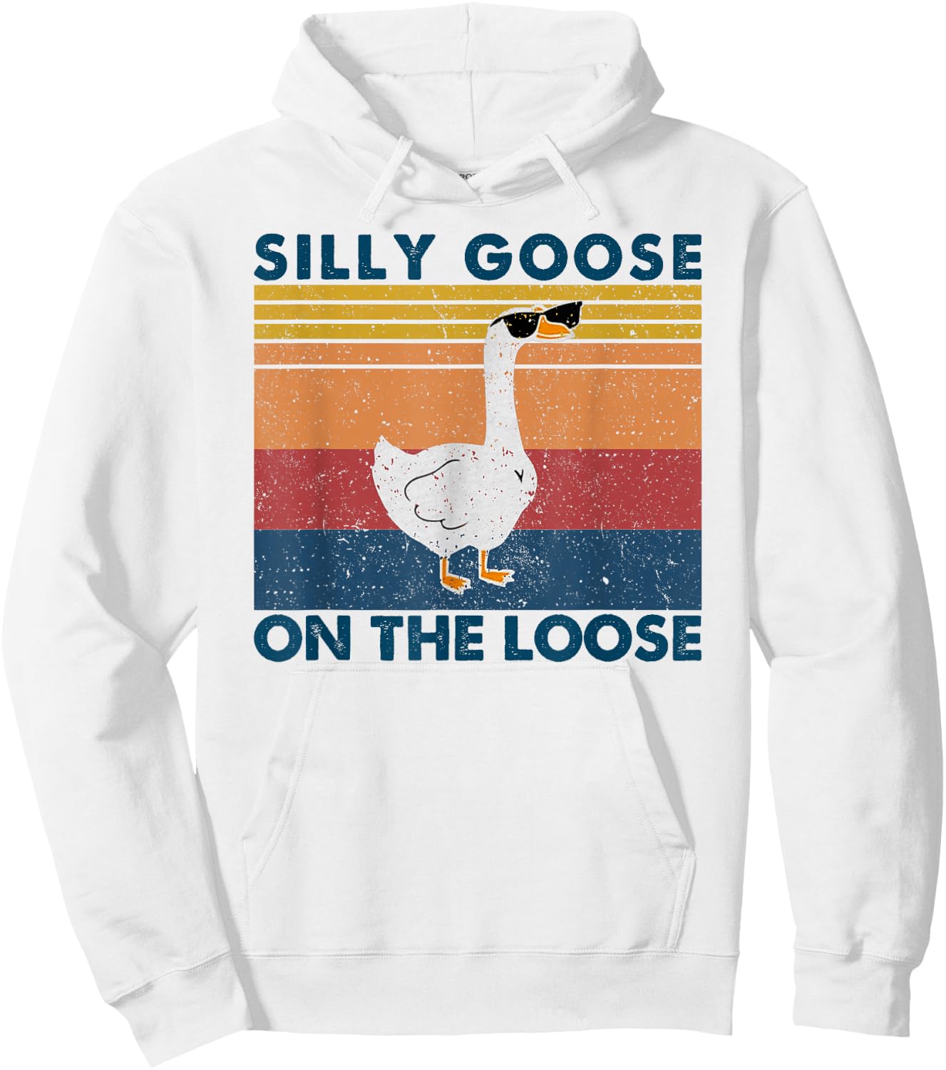 Silly Goose Shirt, Graphic Men, Funny Shirts Hoodie - Hoodie | White