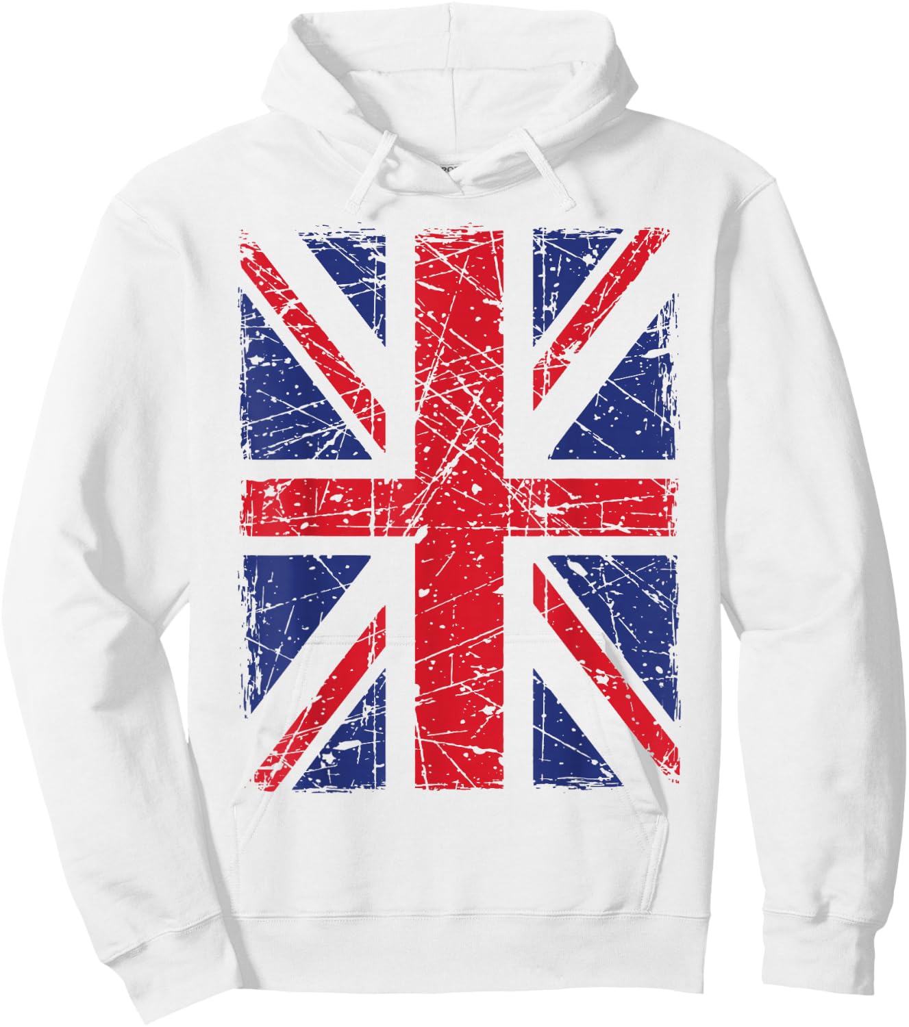 Union Jack, British Flag Hoodie - Hoodie | White