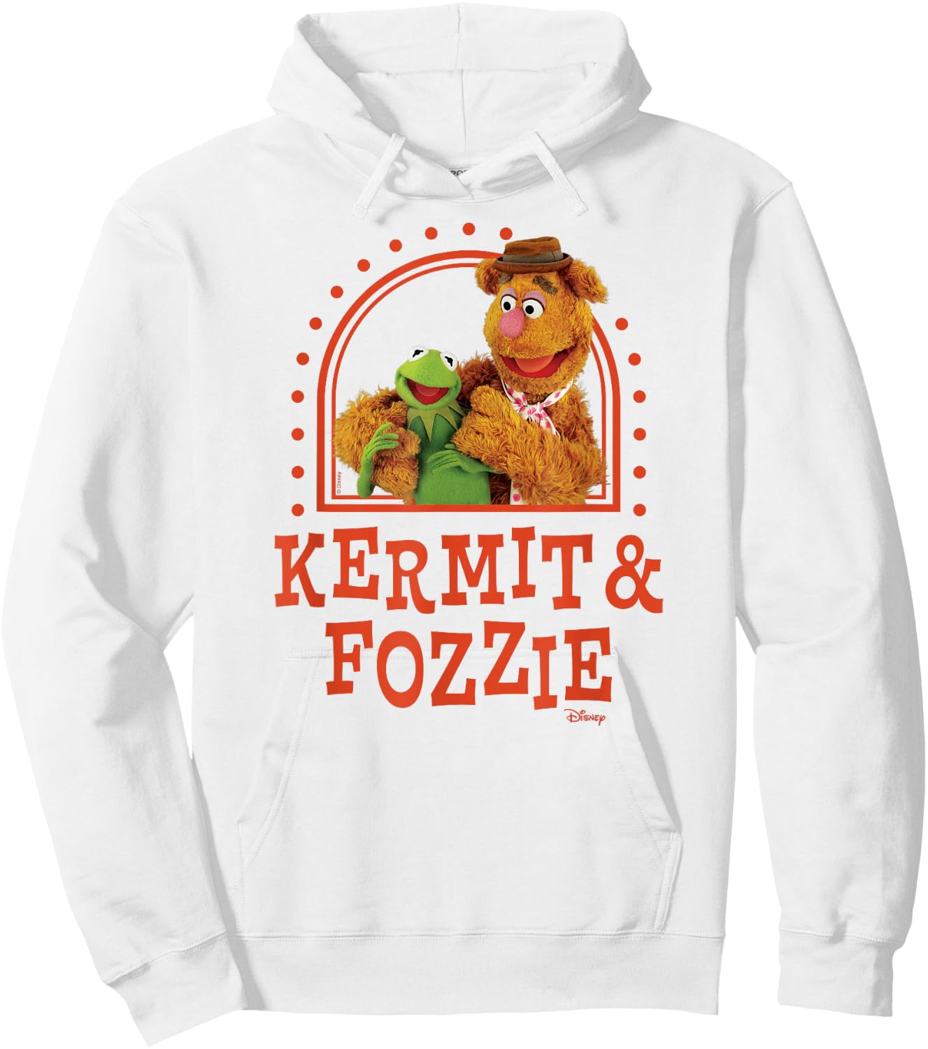 The Muppets - Kermit & Fozzie Hoodie - Hoodie | White