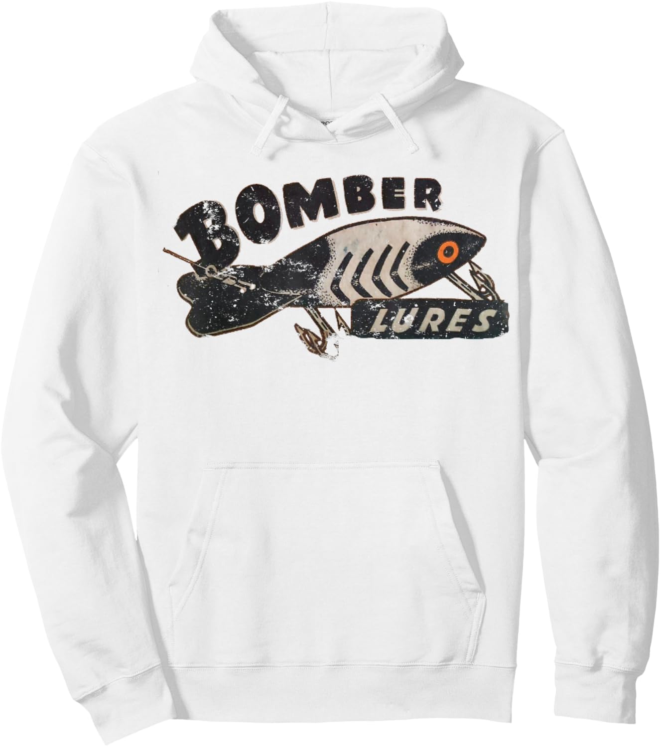 Bomber Lures - Fishing Vintage Lover Hoodie - Hoodie | White