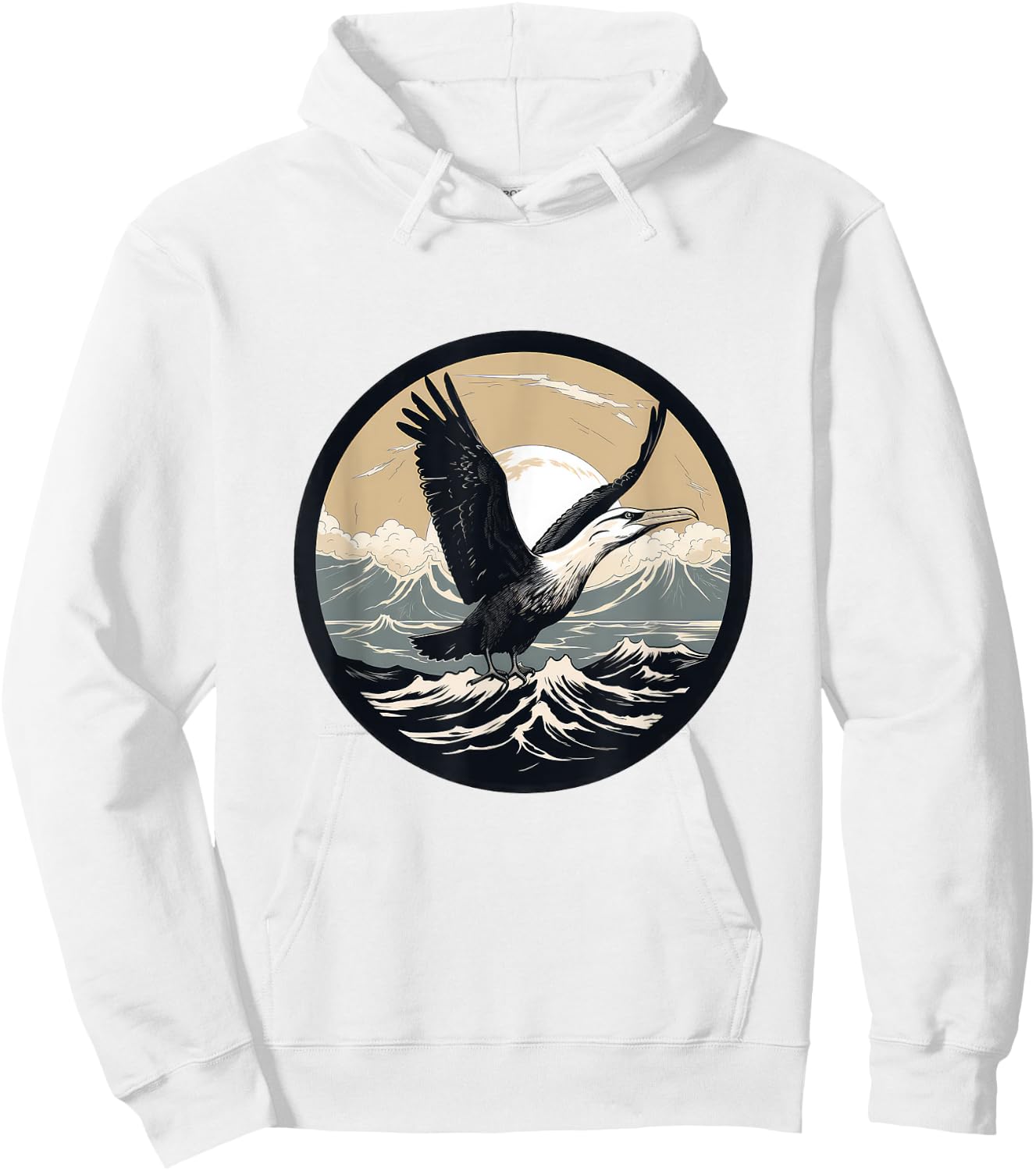 Albatross Bird Hoodie - Hoodie | White