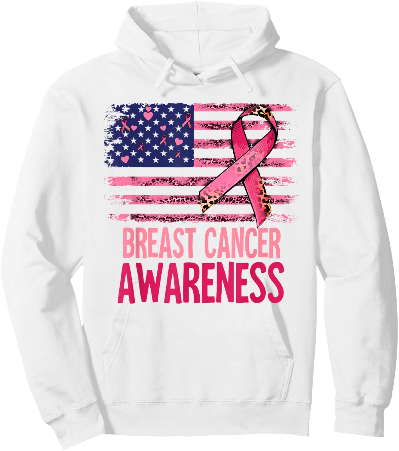 Breast Cancer Awareness Hoodie - Hoodie | White