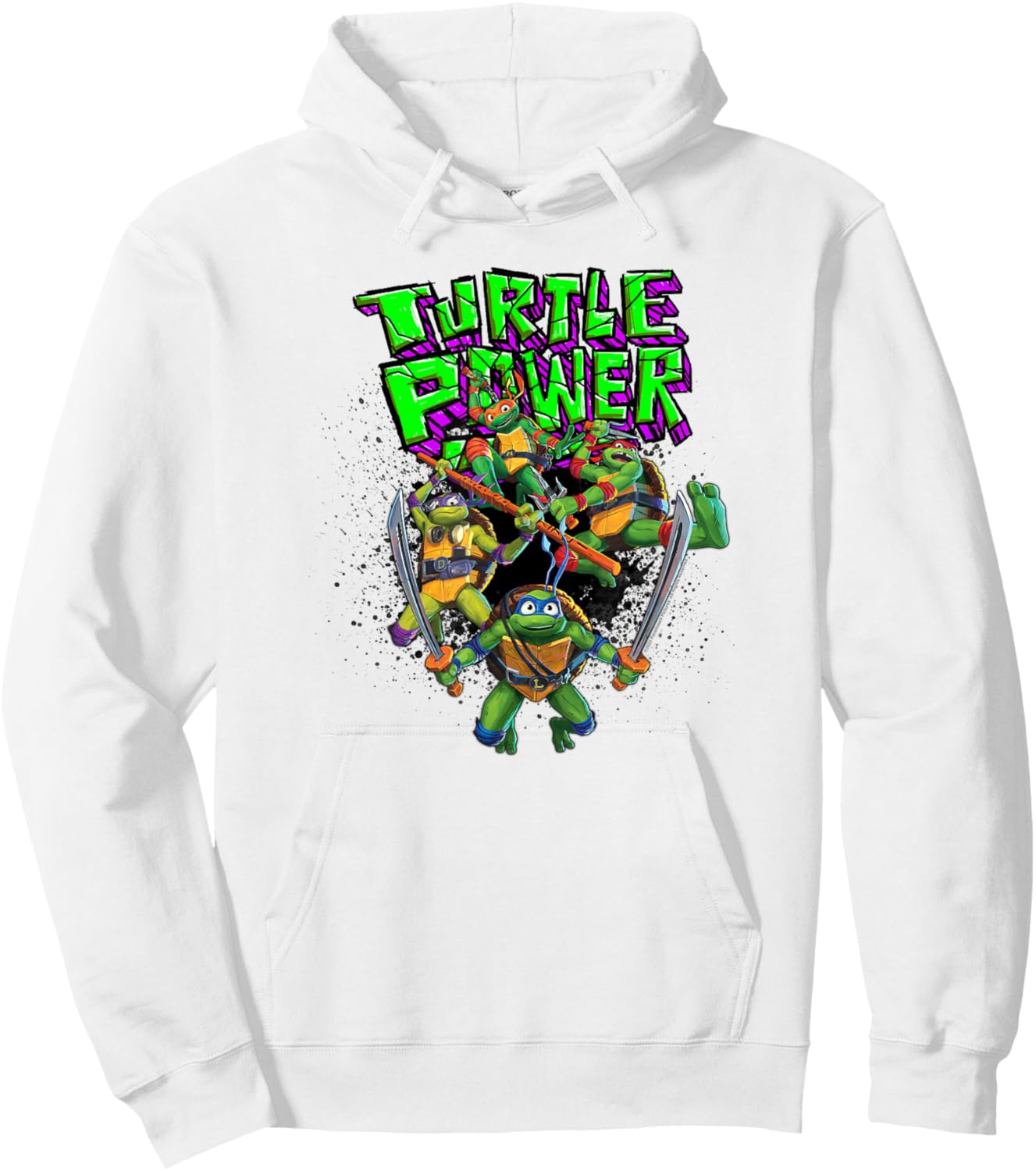 Teenage Mutant Ninja Turtles: Mutant Mayhem Retro Group Hoodie - Hoodie | White