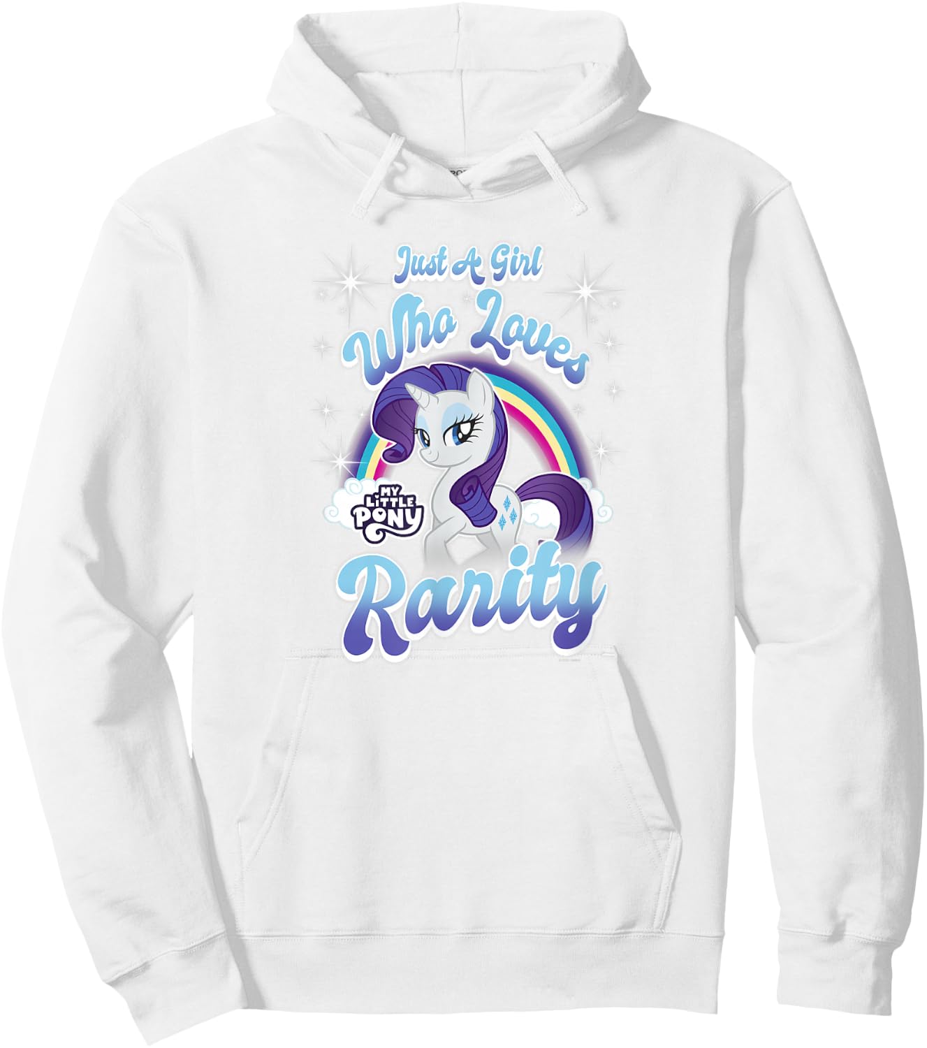 My Little Pony: Friendship Is Magic Girl Who Loves Rarity Hoodie - Hoodie | White