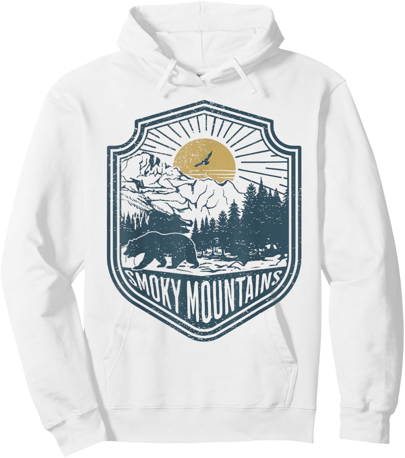 Smoky Mountains National Park Bear Nature Hiking Outdoors Hoodie - Hoodie | White