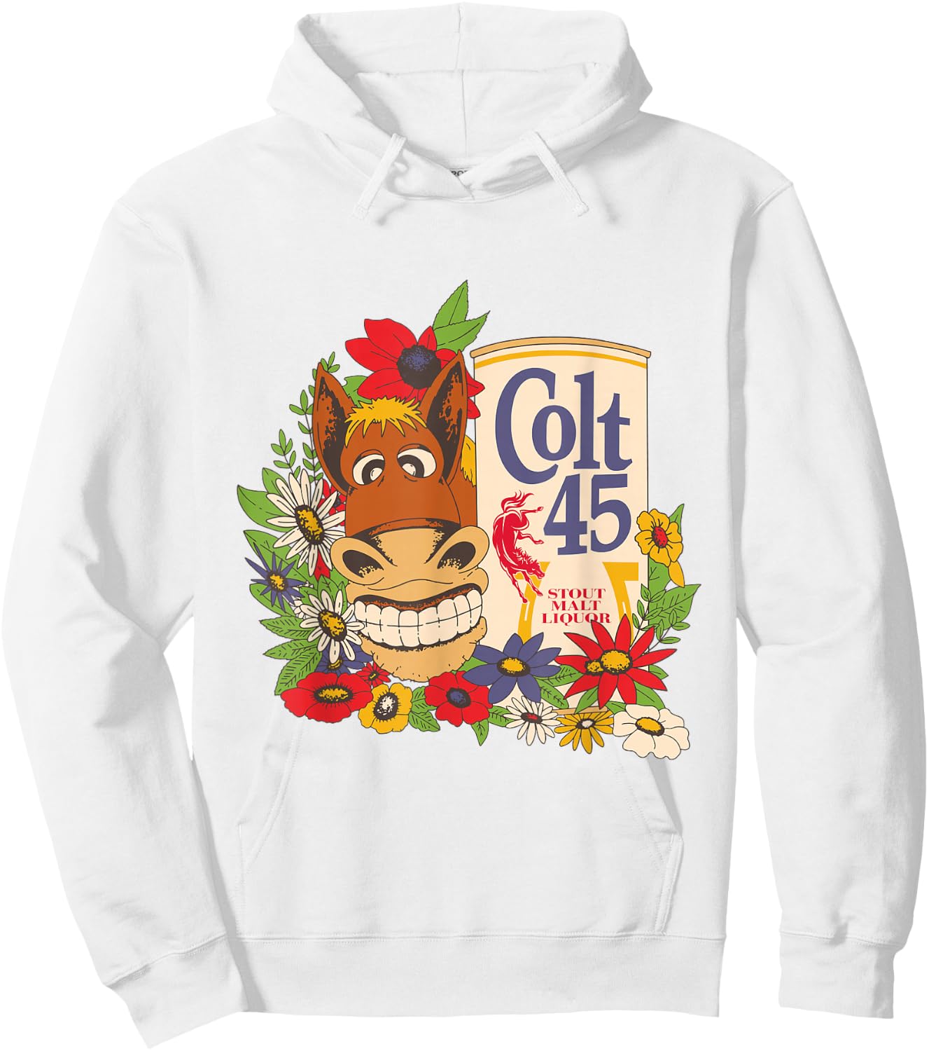 Colt 45 Beer Style - Donkey Hoodie - Hoodie | White