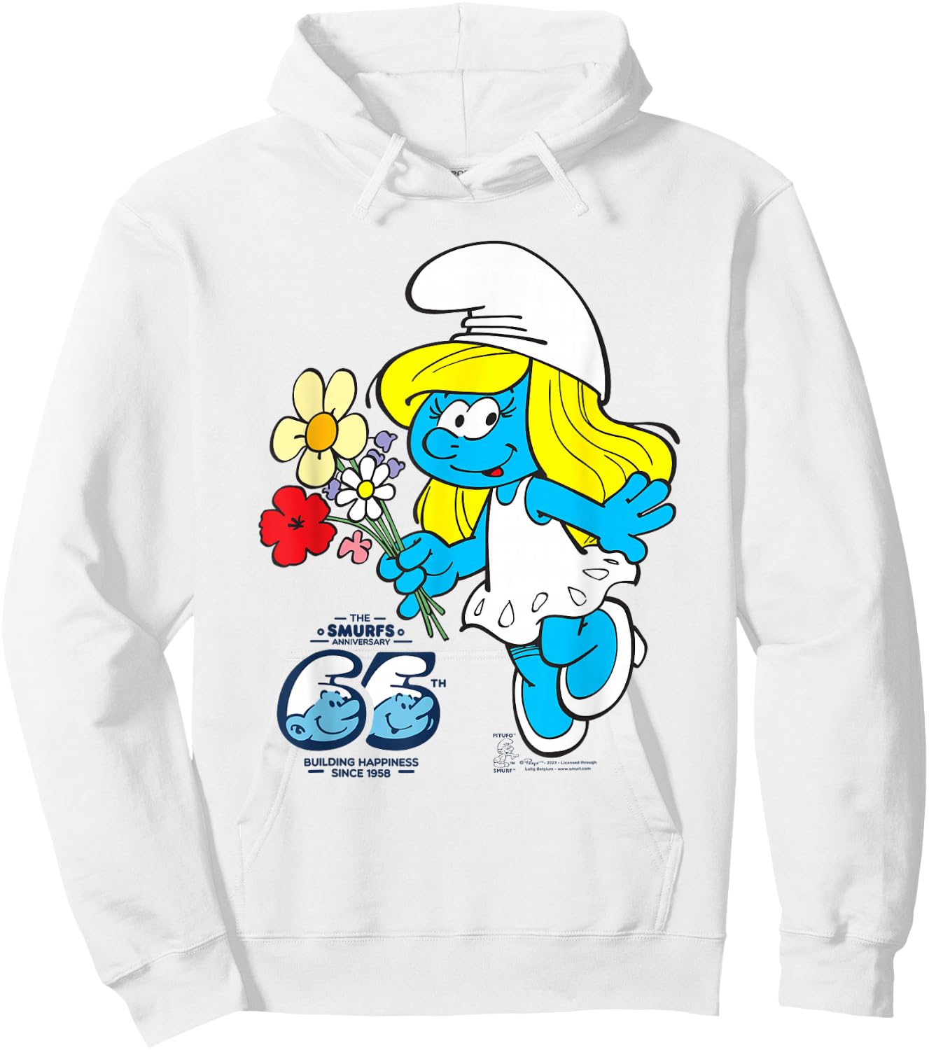 The Smurfs 65th Anniversary Smurfette Hoodie - Hoodie | White
