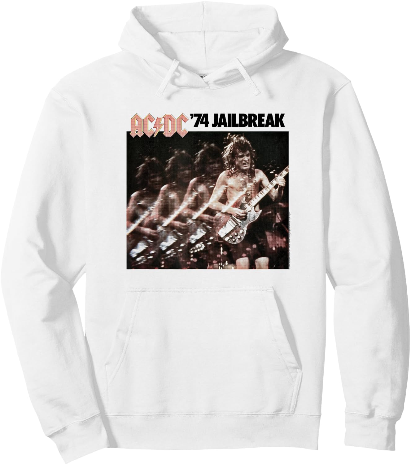 AC/DC - '74 Jailbreak EP Artwork Hoodie - Hoodie | White