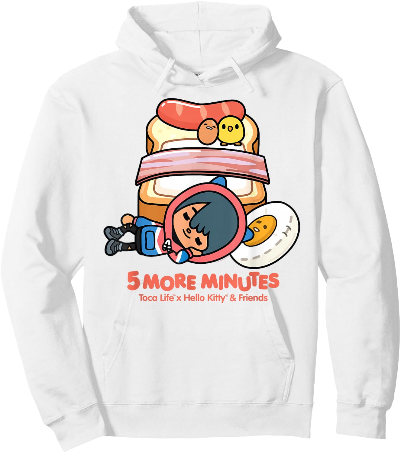 Toca Life x Hello Kitty & Friends 5 More Minutes Hoodie - Hoodie | White