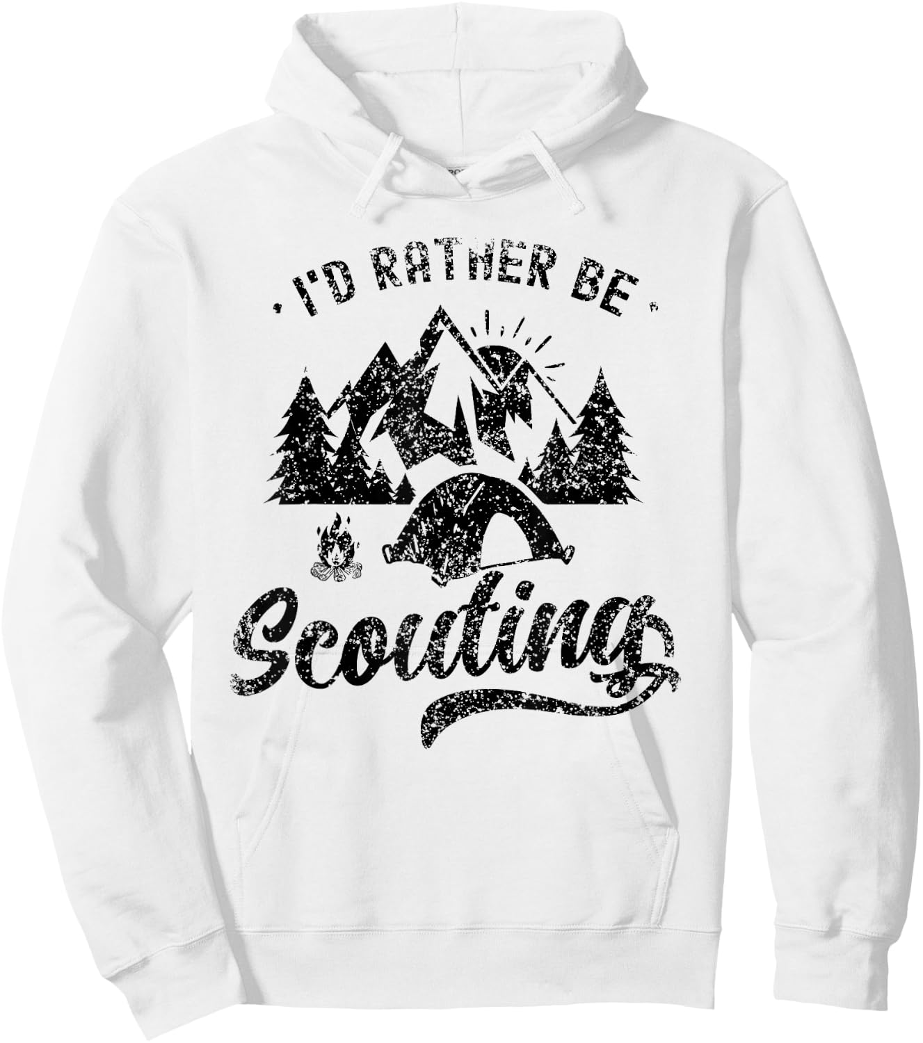 I'd Rather Be Scouting Outdoor Scout Hiking Scouts Hoodie - Hoodie | White