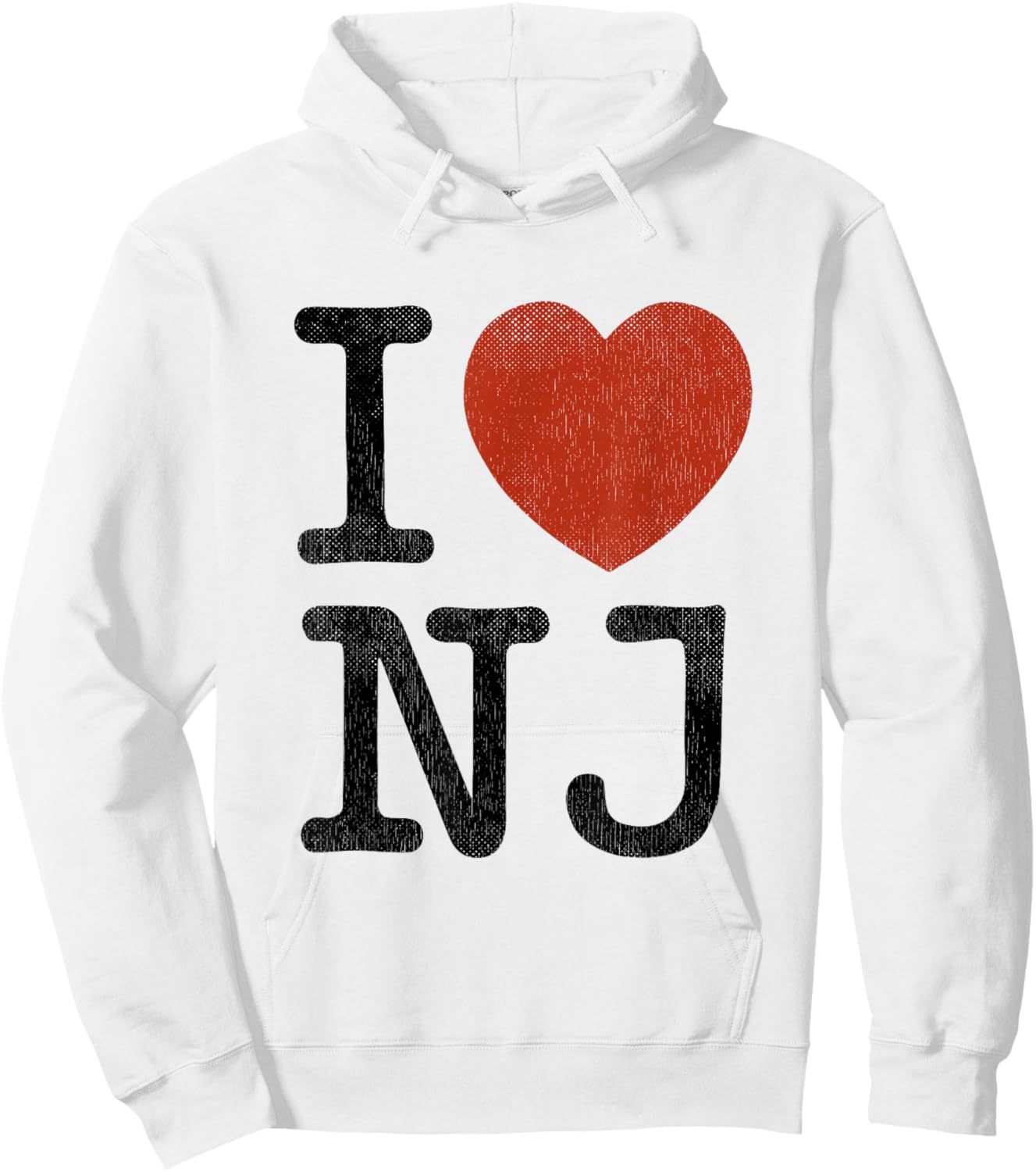 I Love NJ Souvenir I Heart New Jersey Hoodie - Hoodie | White