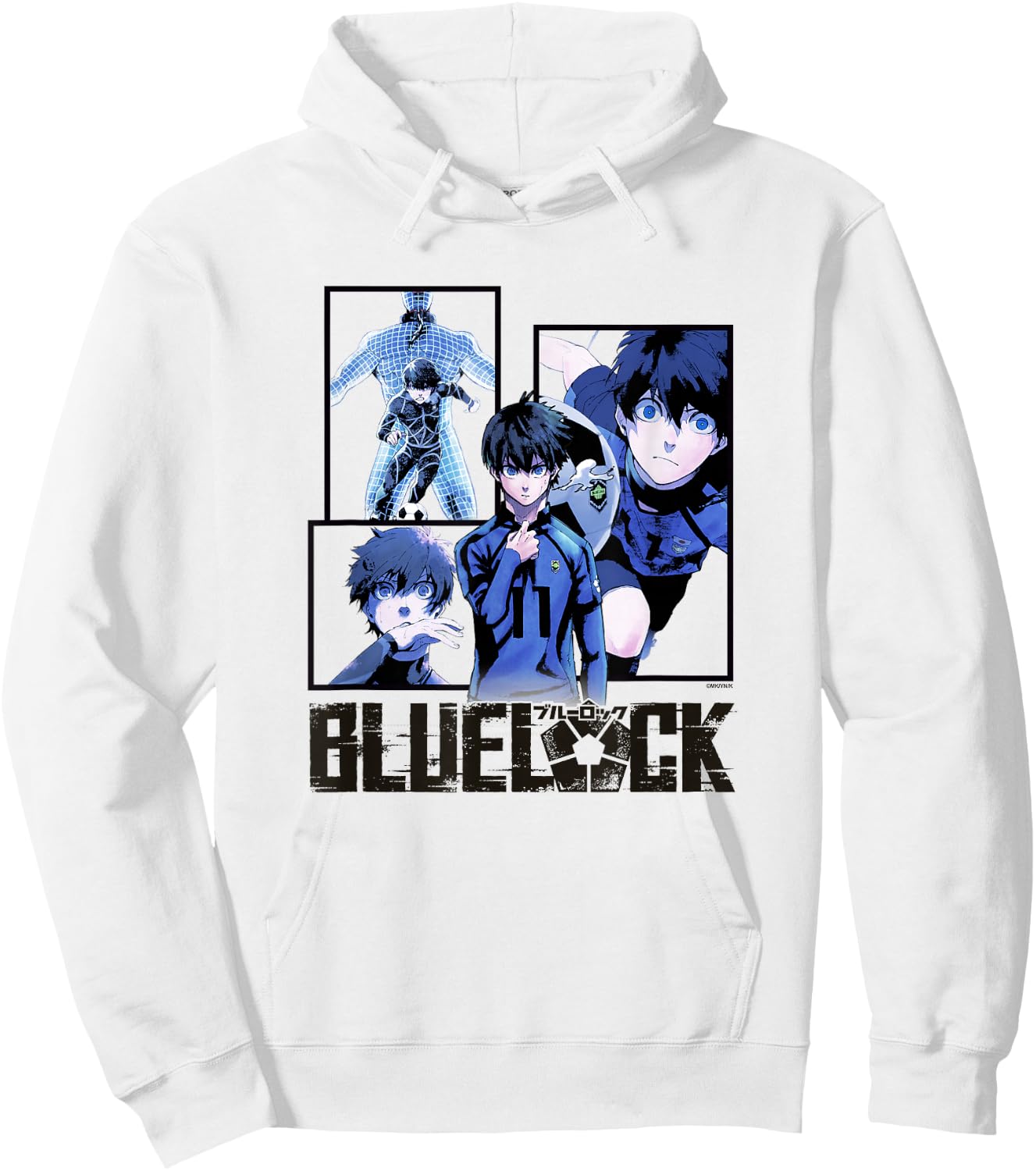 Blue Lock Yoichi Isagi The Mind On The Game Big Split Logo Hoodie - Hoodie | White