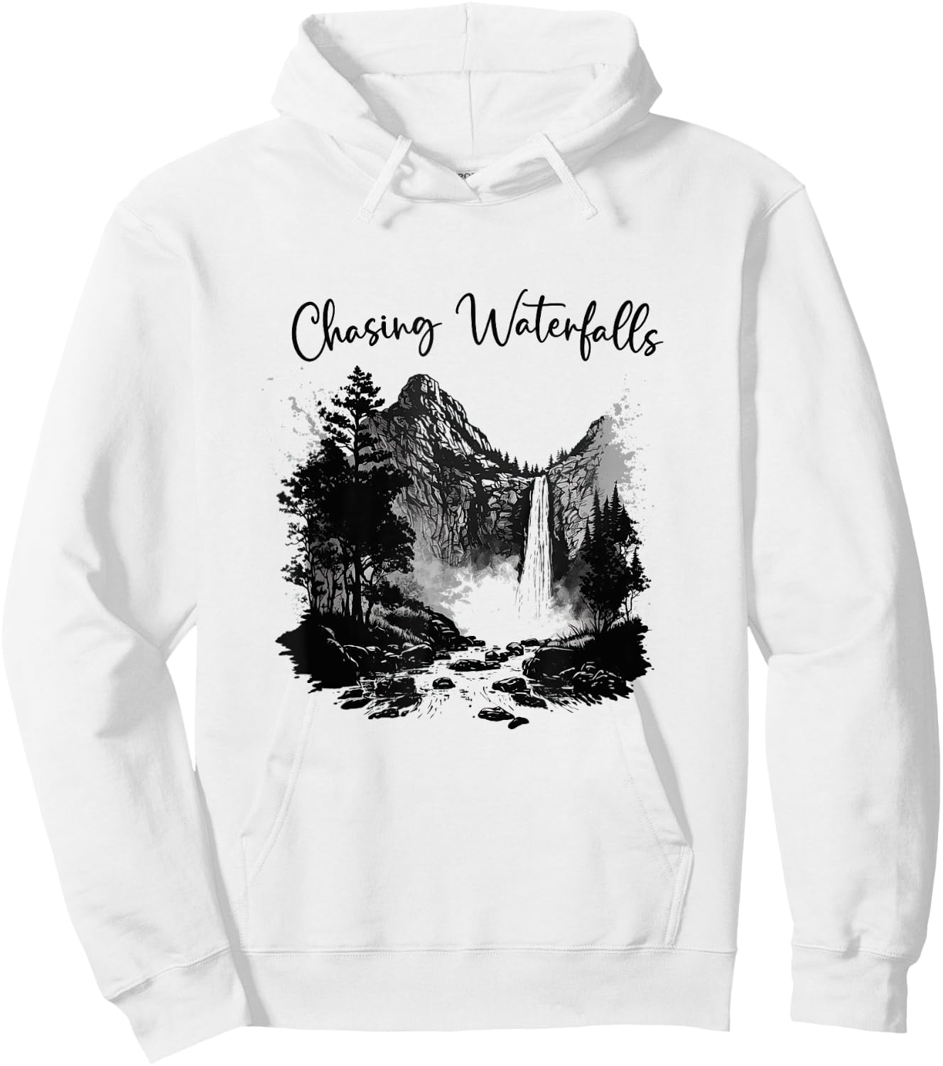 Hiking Hiking Chasing Waterfalls Hikers Nature Lover Hoodie - Hoodie | White