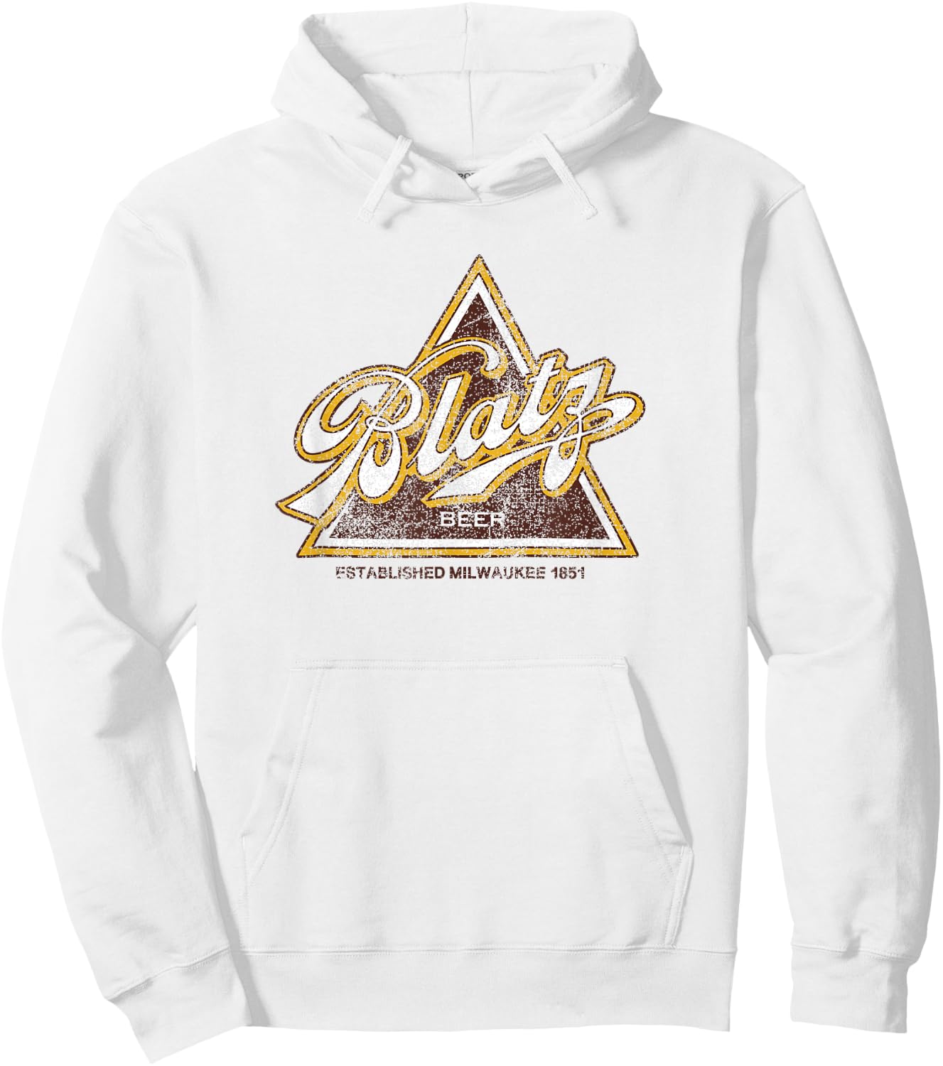 Blatz Beer Vintage Style - Logo Hoodie - Hoodie | White