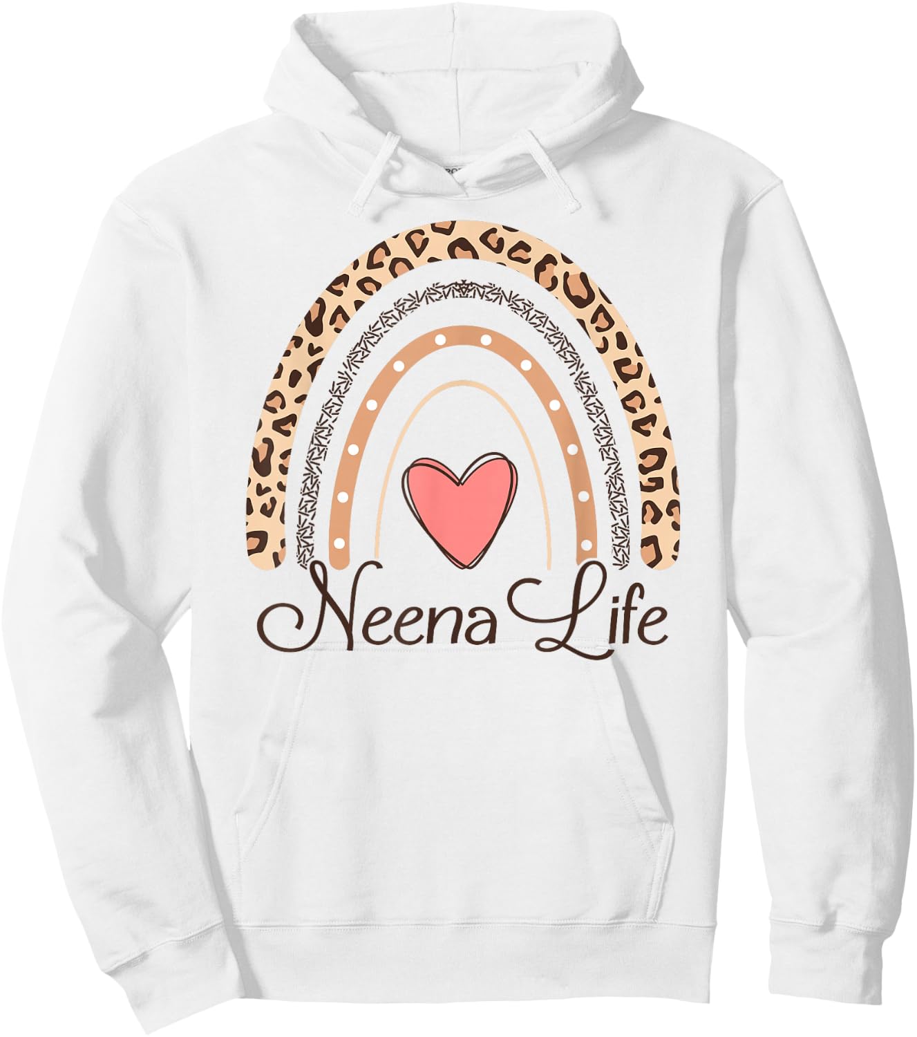 Neena Life Boho Rainbow Funny Grandma Neena Hoodie - Hoodie | White