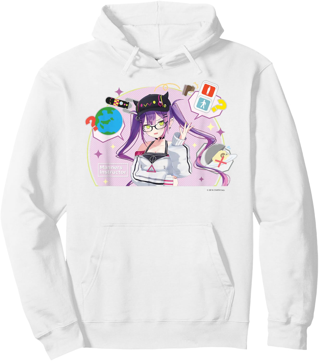 【Tokoyami Towa】holo no graffiti Greatest Moments Hoodie - Hoodie | White