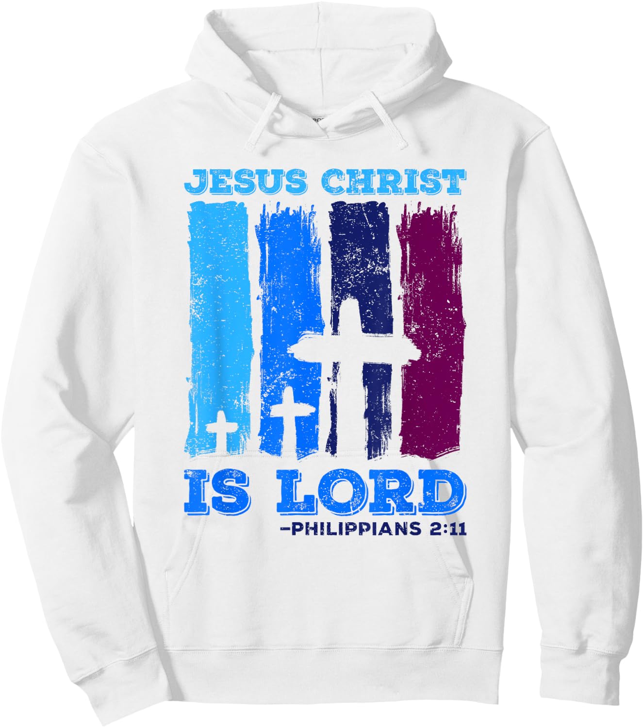 Jesus is Lord Philippians Bible Quote Jesus Christ Hoodie - Hoodie | White