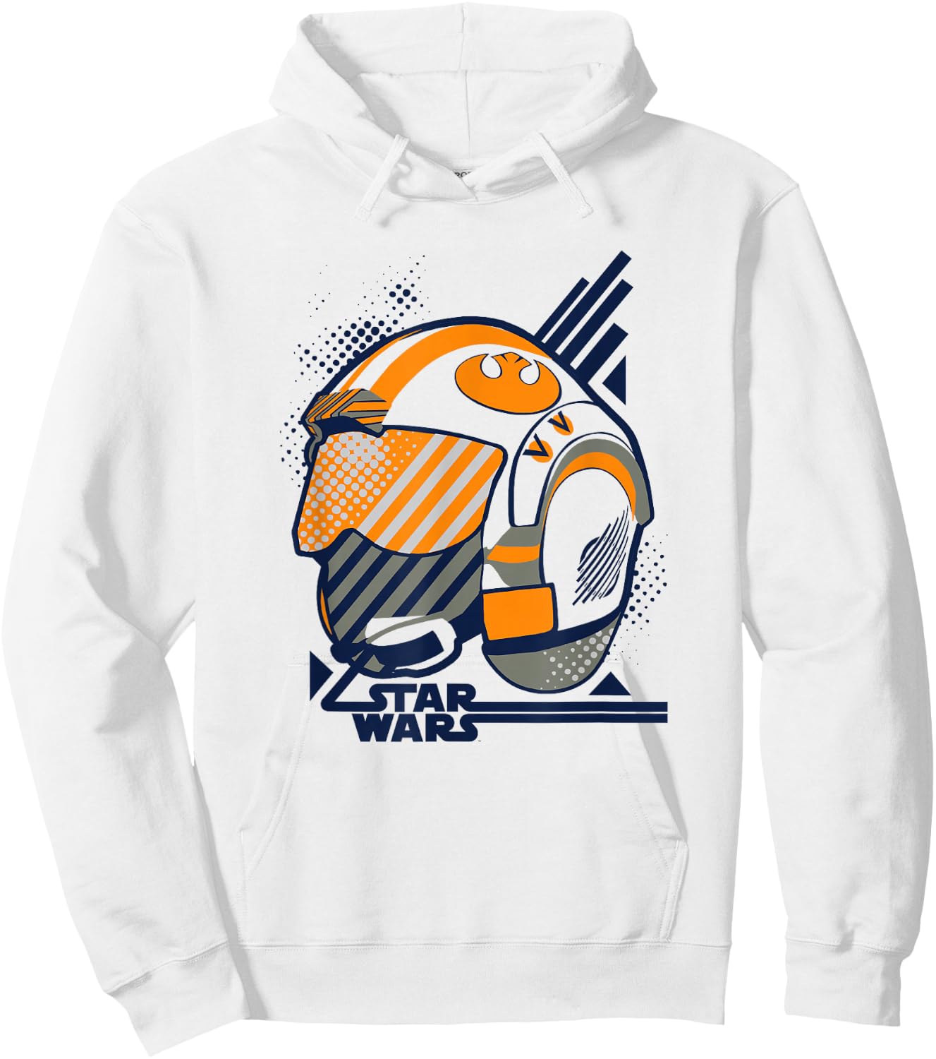 Star Wars Rebels Luke Skywalker Pilot Helmet Animated Logo Hoodie - Hoodie | White