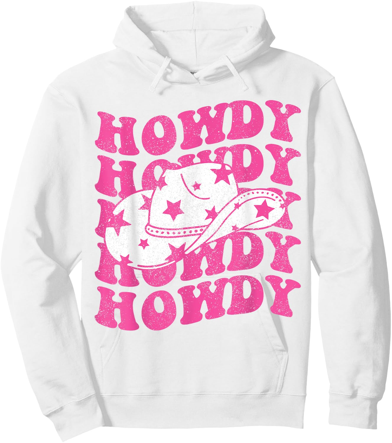 Howdy Southern Western Girl Country Rodeo Pink Cowgirl Women Hoodie - Hoodie | White