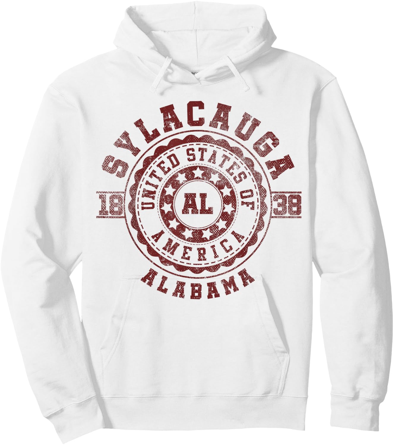 Sylacauga AL | Alabama | Vintage City Apparels Hoodie - Hoodie | White