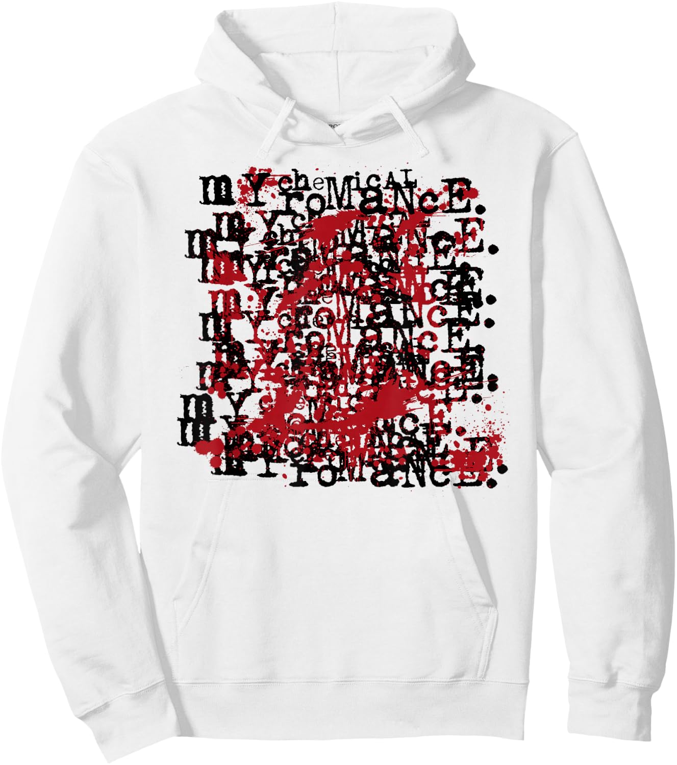 My Chemical Romance Revenge Logo On Repeat Hoodie - Hoodie | White