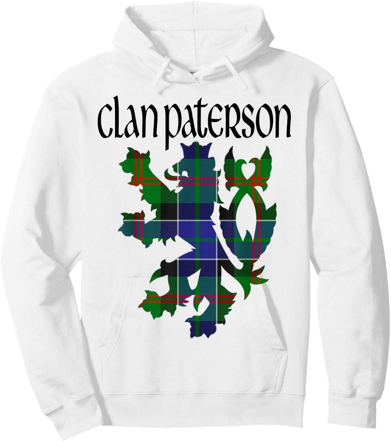 Clan Paterson Tartan Scottish Family Name Scotland Pride Hoodie - Hoodie | White