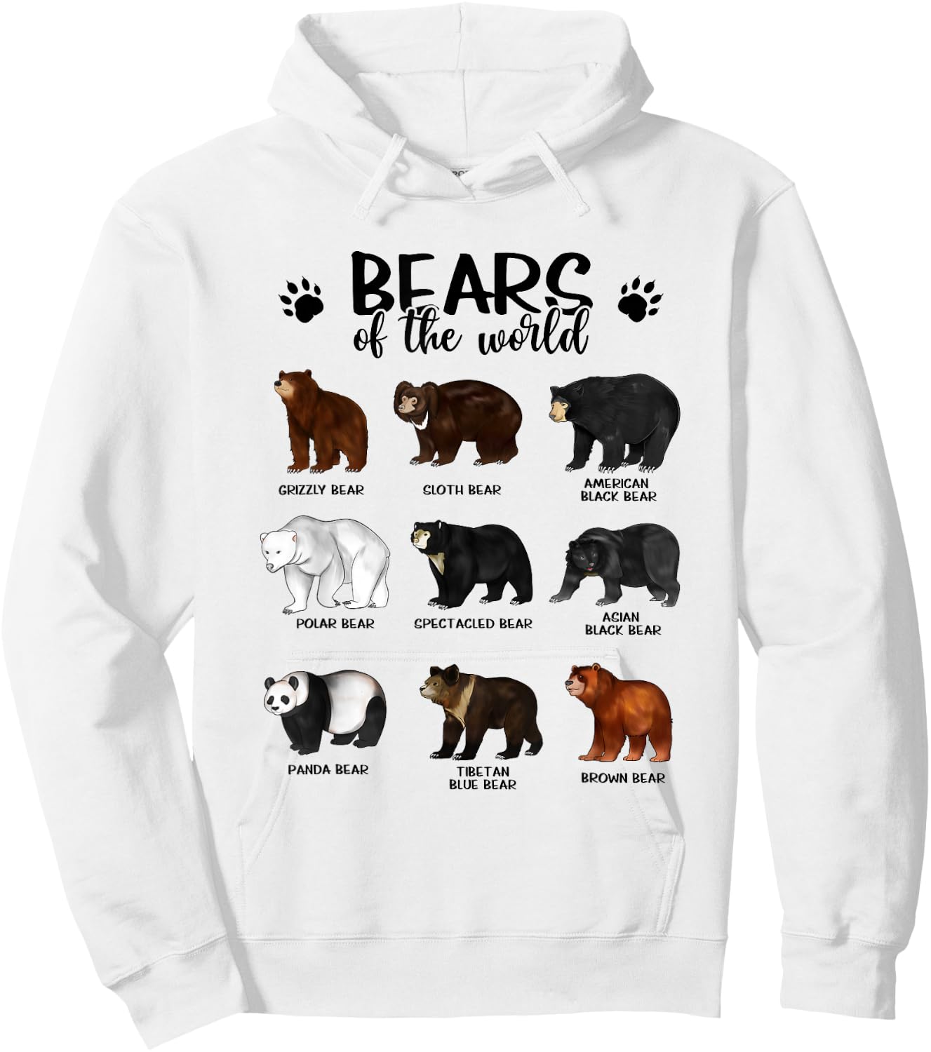 Bears of the world - Bears Hoodie - Hoodie | White