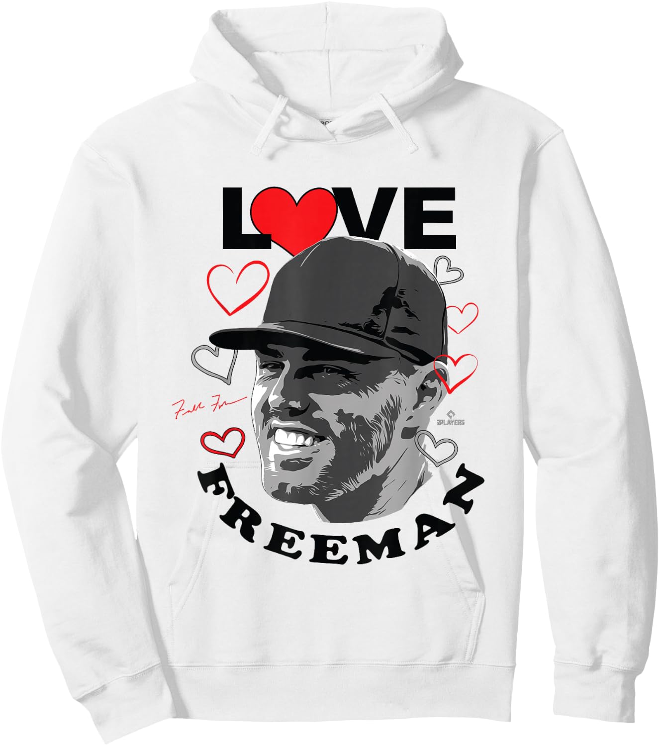 Love Freddie Freeman Los Angeles Baseball MLBPA Hoodie - Hoodie | White