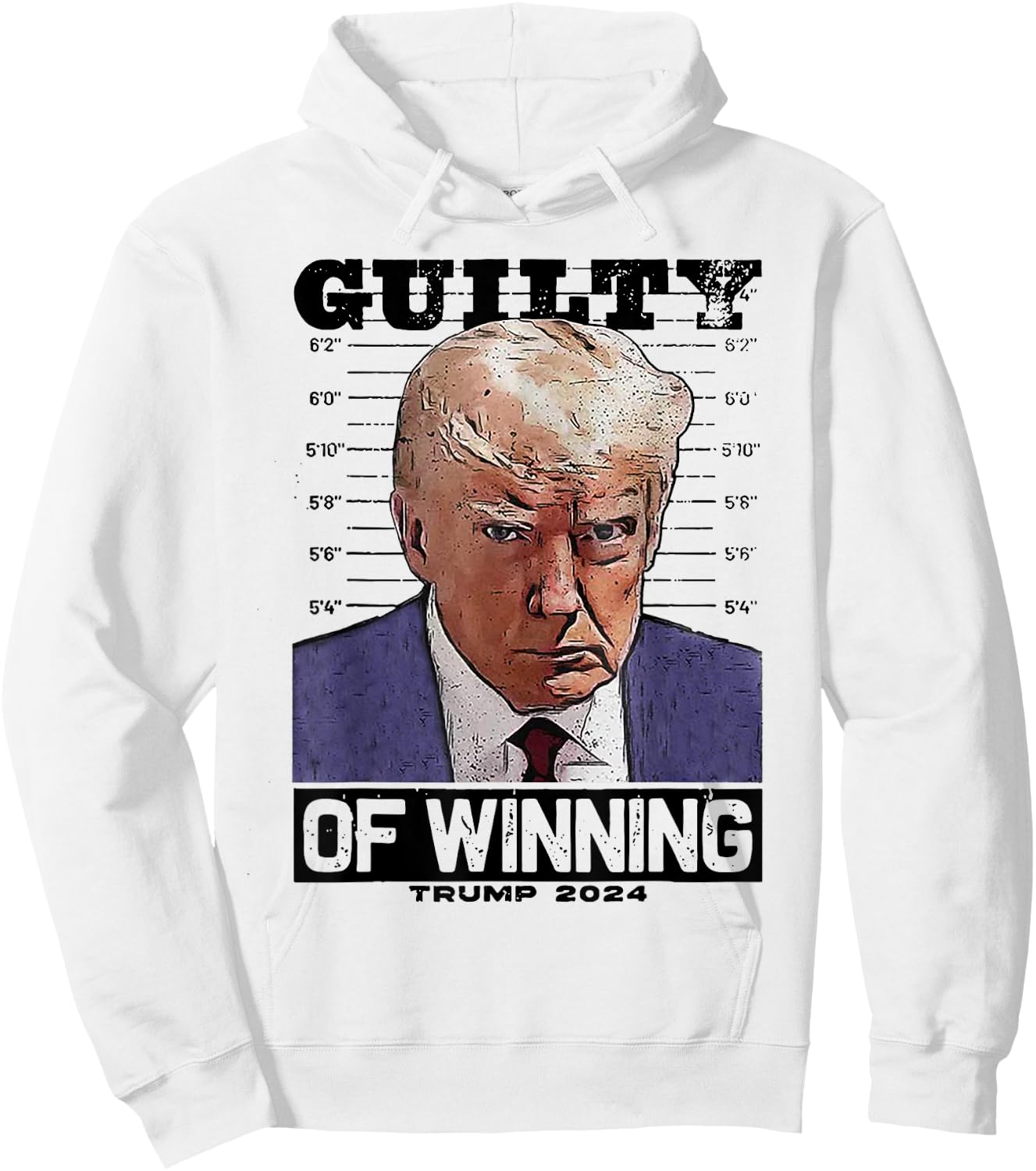 Trump 2024 Guilty Of Winning Hoodie - Hoodie | White