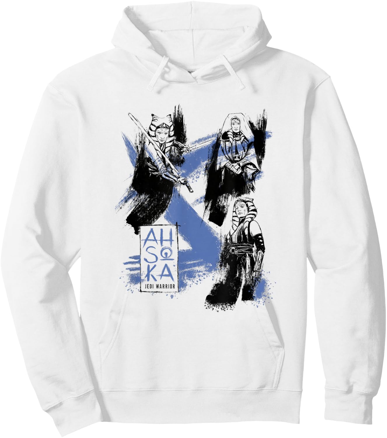 Star Wars: Ahsoka Tano Inked Posed Portraits Collage Hoodie - Hoodie | White